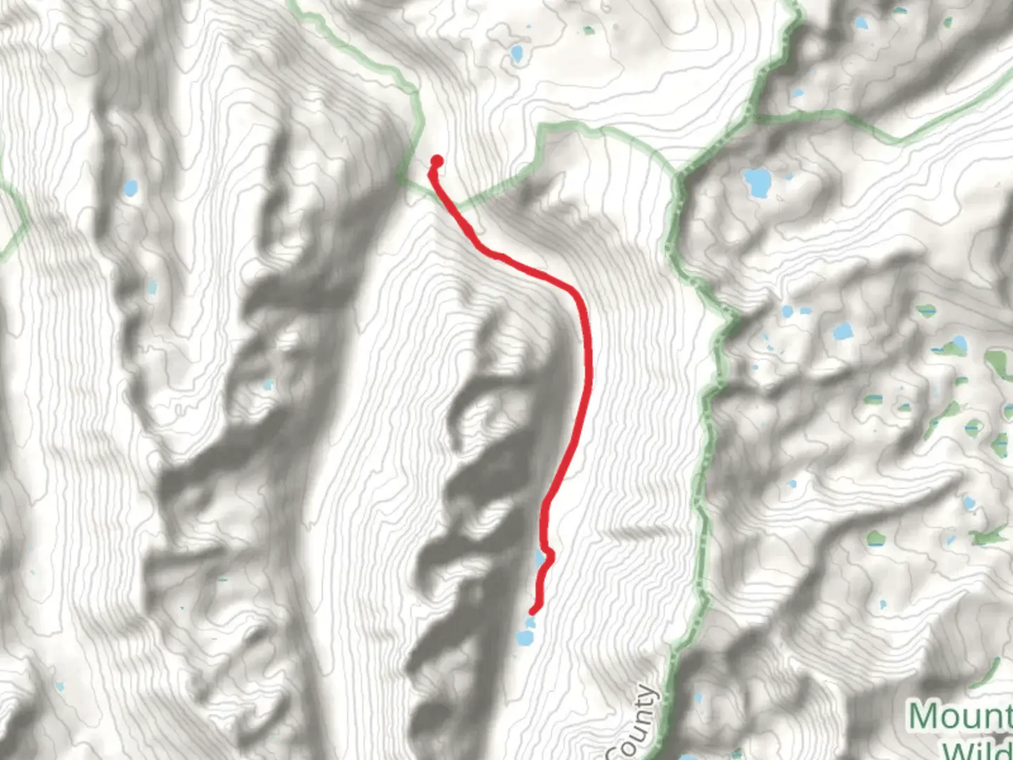 An image depicting the trail Frying Pan Lakes and its surrounding area.