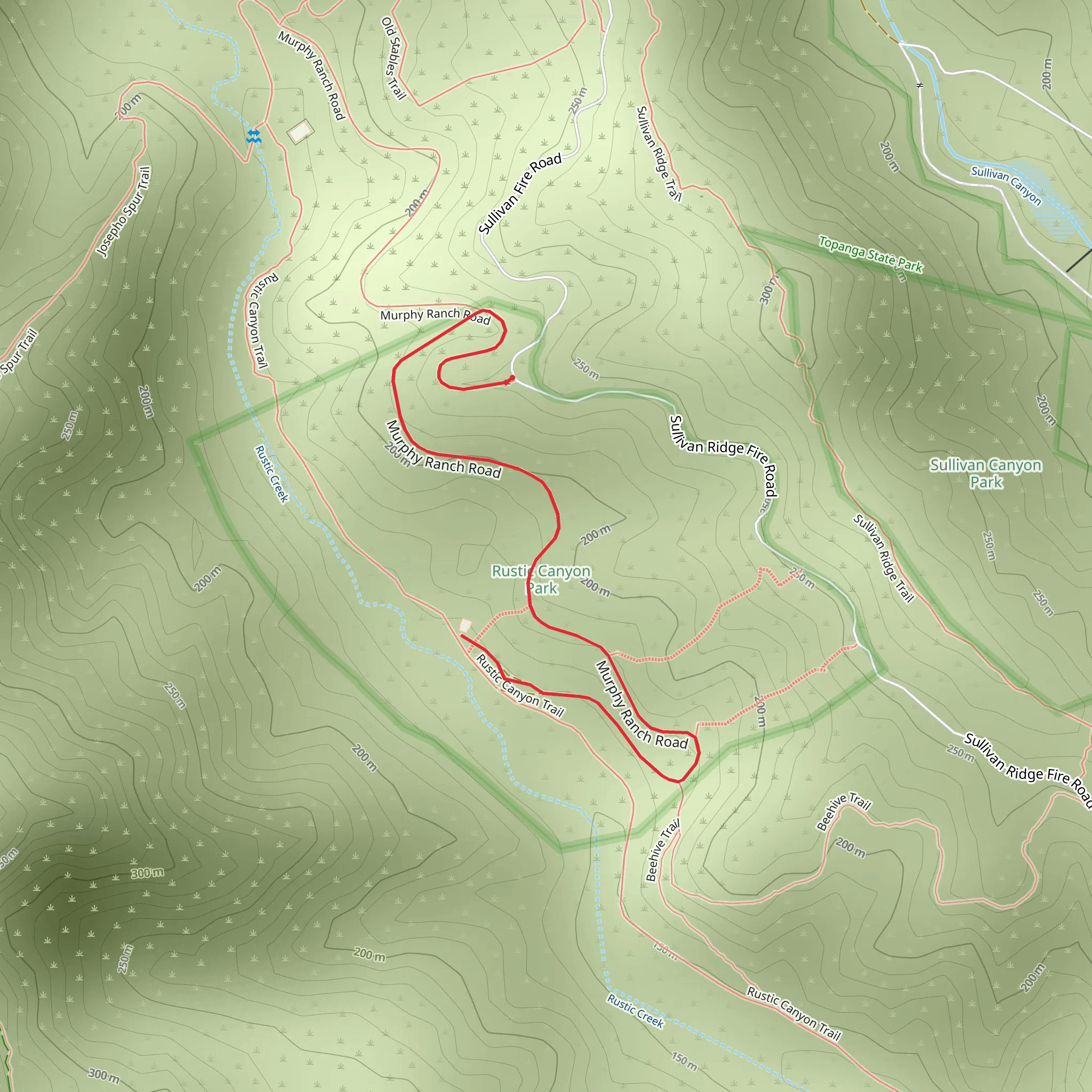 Murphy Ranch Trail mobile static map