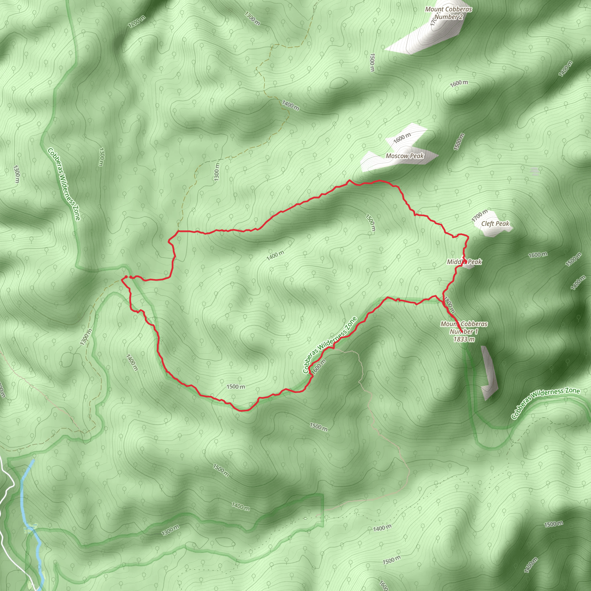 Mount Cobberas Circuit mobile static map