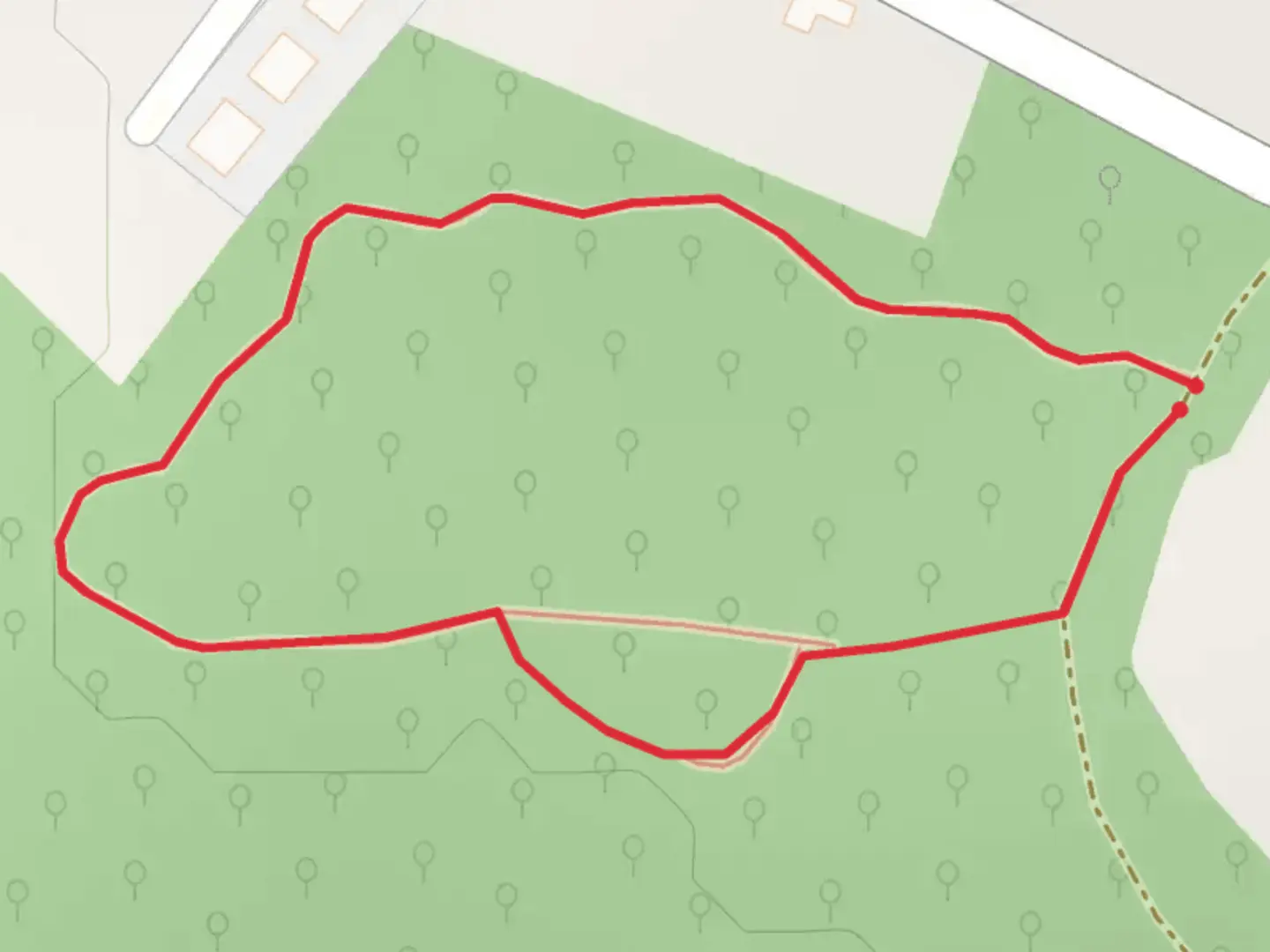 An image depicting the trail Derryvunny - Greenwood Trail and its surrounding area.