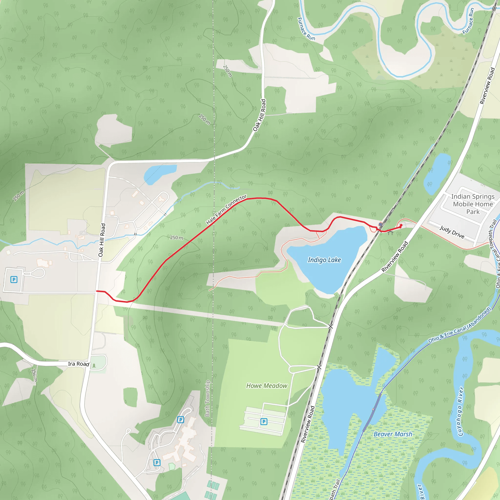 Howe Hale Connector Trail mobile static map