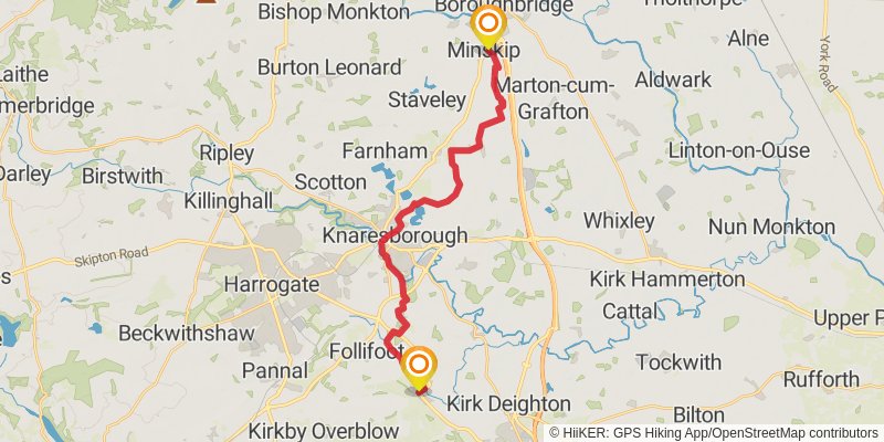 Clough Walk stage 12 Map