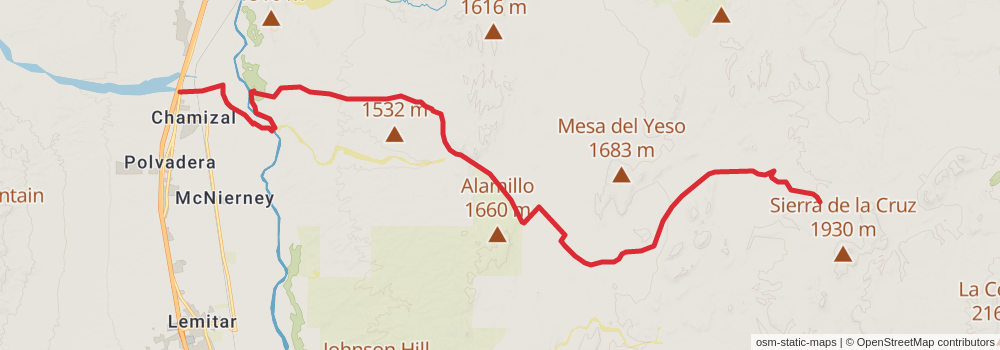 Grand Enchantment Trail stage 57 Map