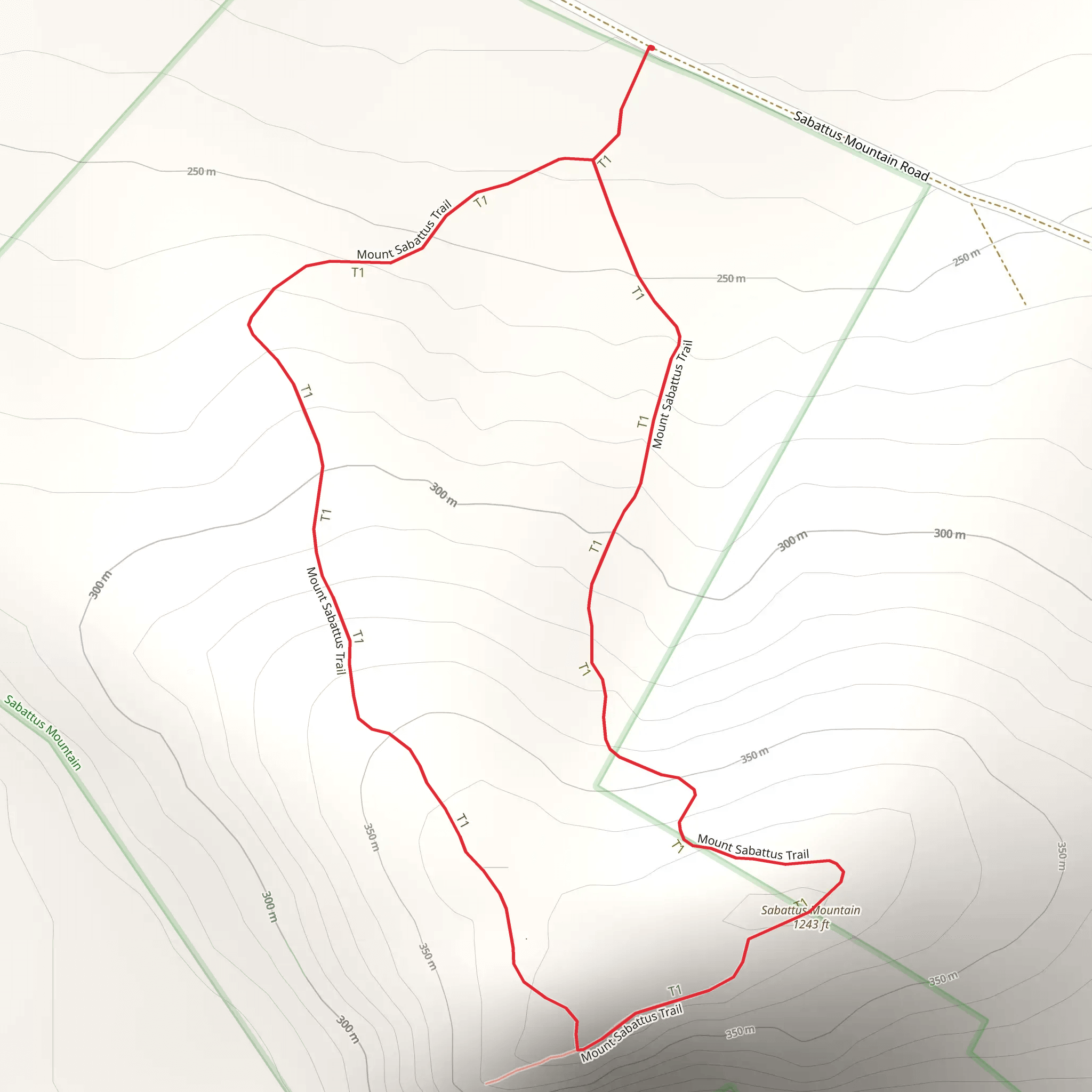 Sabattus Mountain Loop mobile static map