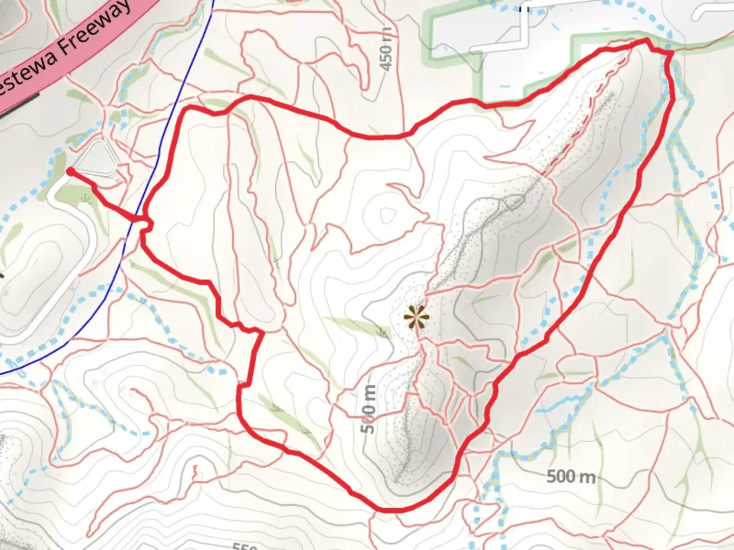 An image depicting the trail Dreamy Draw Nature and Dreamy Draw Wash Loop Trail and its surrounding area.