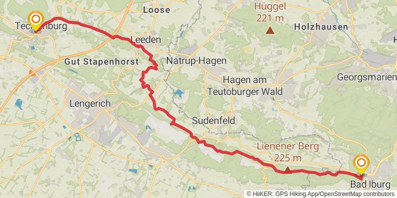 Hermannsweg stage 3 Map