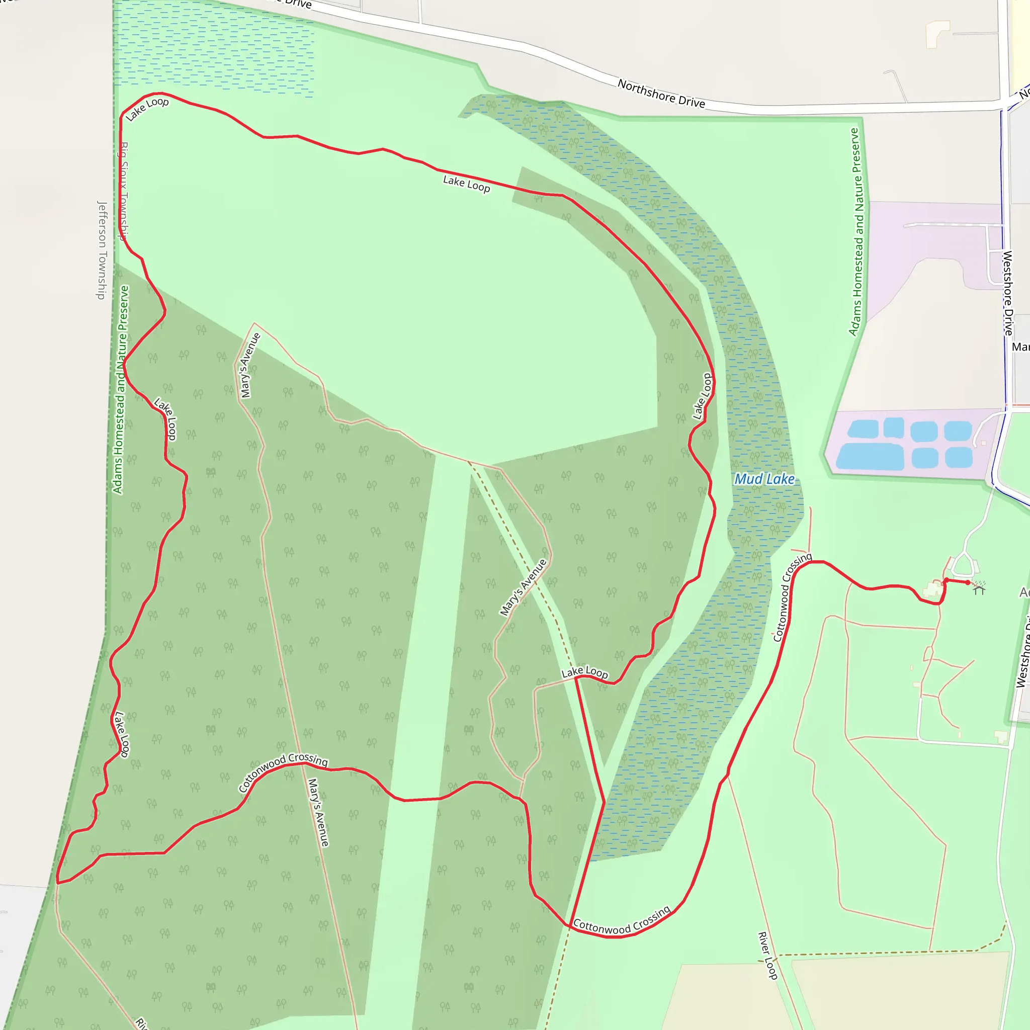 Perimeter and River Loop mobile static map