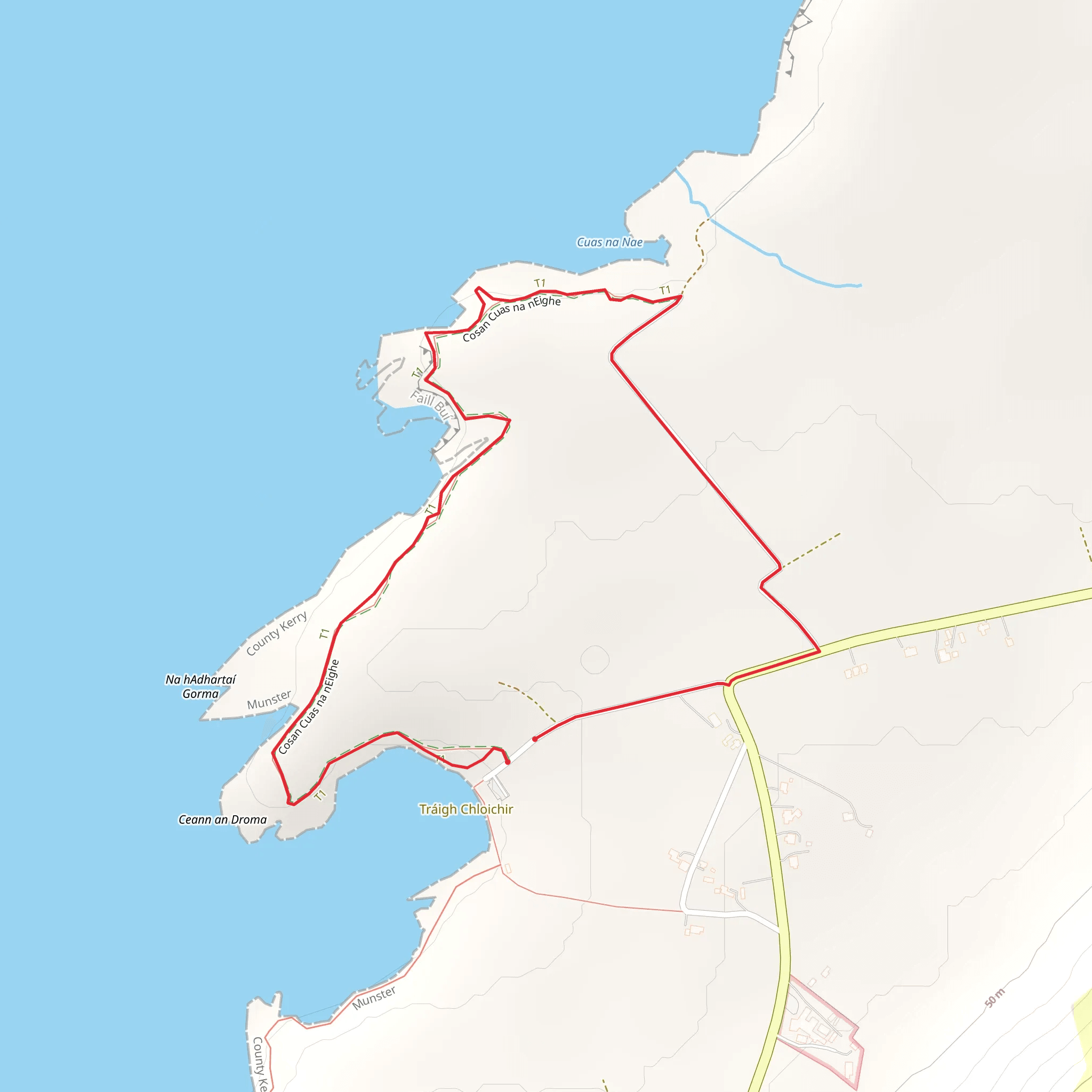 Clogher Head Loop mobile static map