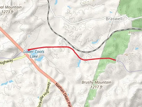 Silver Comet Trail from Lower Coots Lake