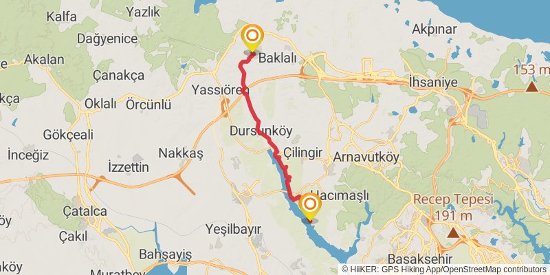 Sultans Trail stage 127 Map