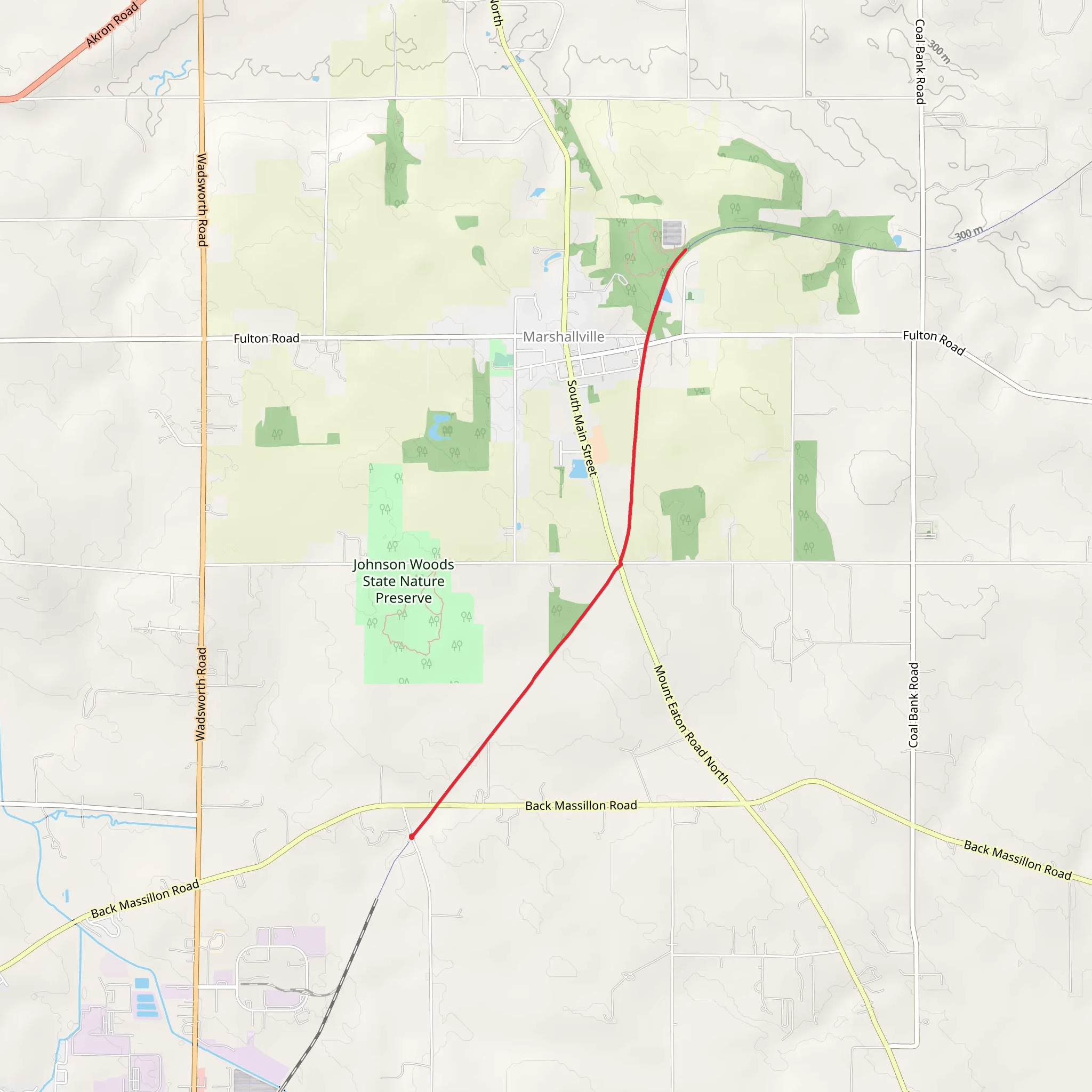 HeartLand Trail Out and Back mobile static map
