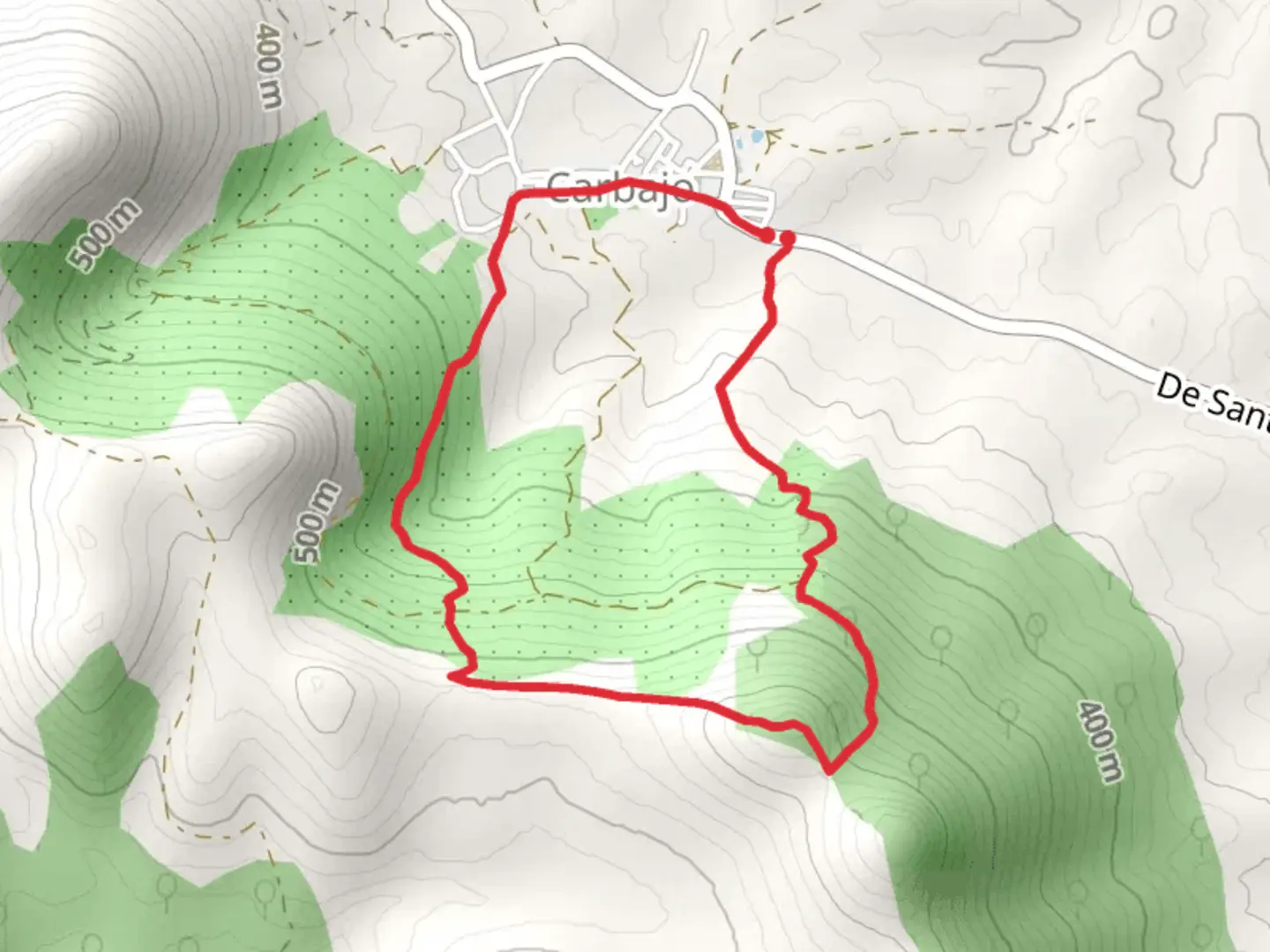 An image depicting the trail Fountain of Saint John SL CC 132 and its surrounding area.