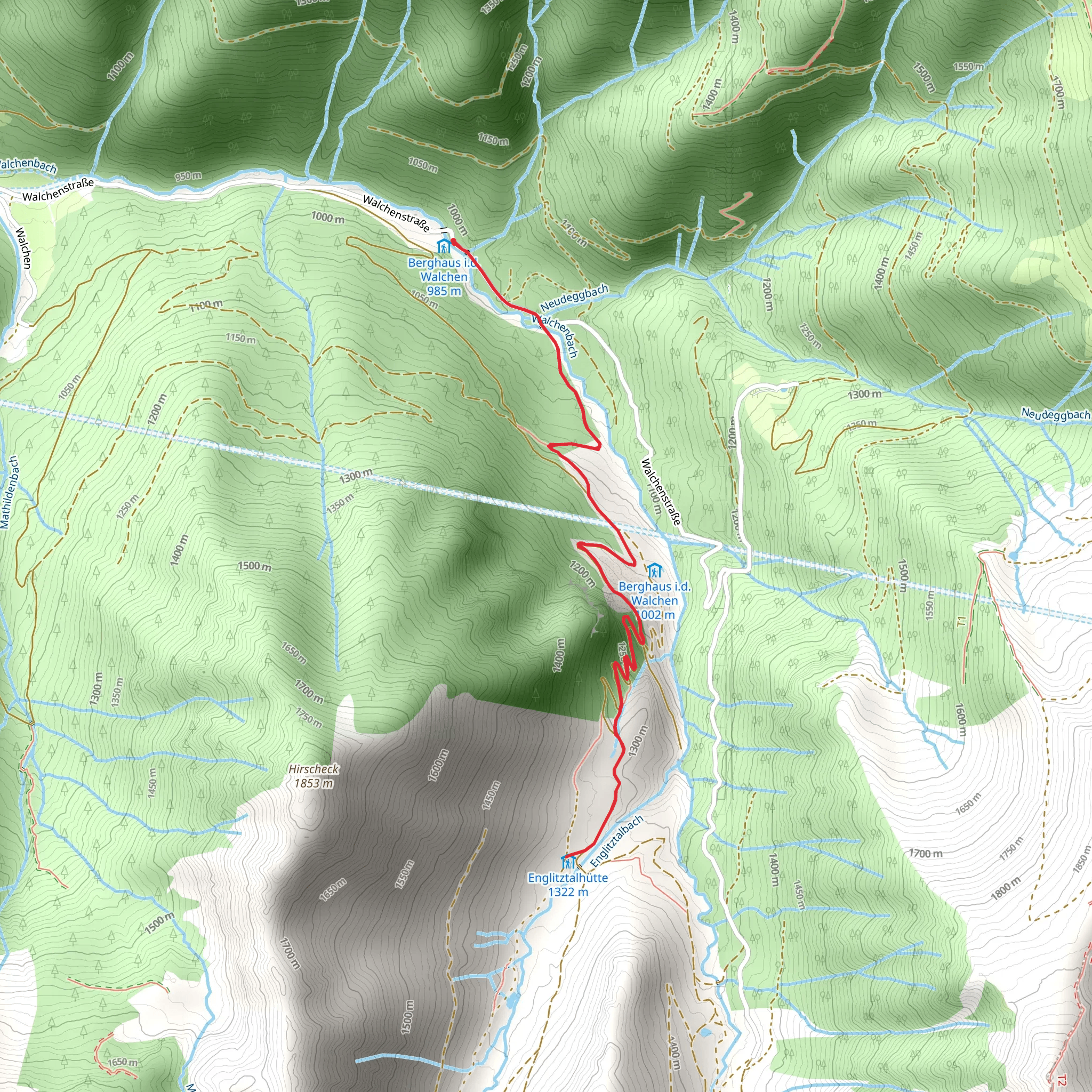 Englitztal Valley Hike mobile static map