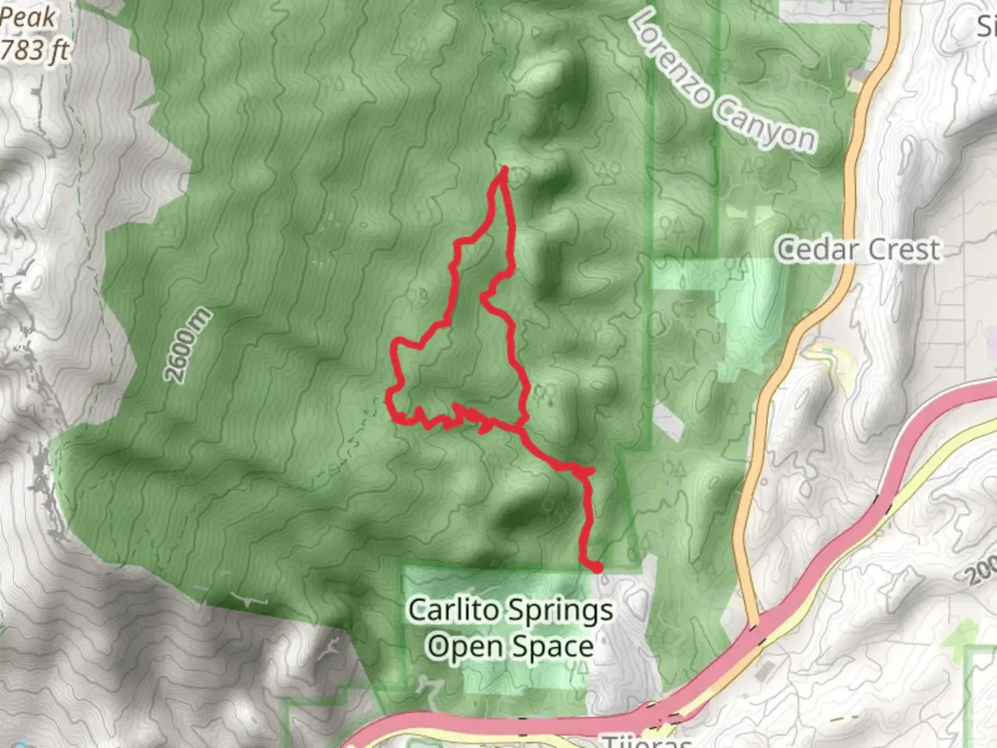 An image depicting the trail South Crest and Faulty Loop Trail and its surrounding area.
