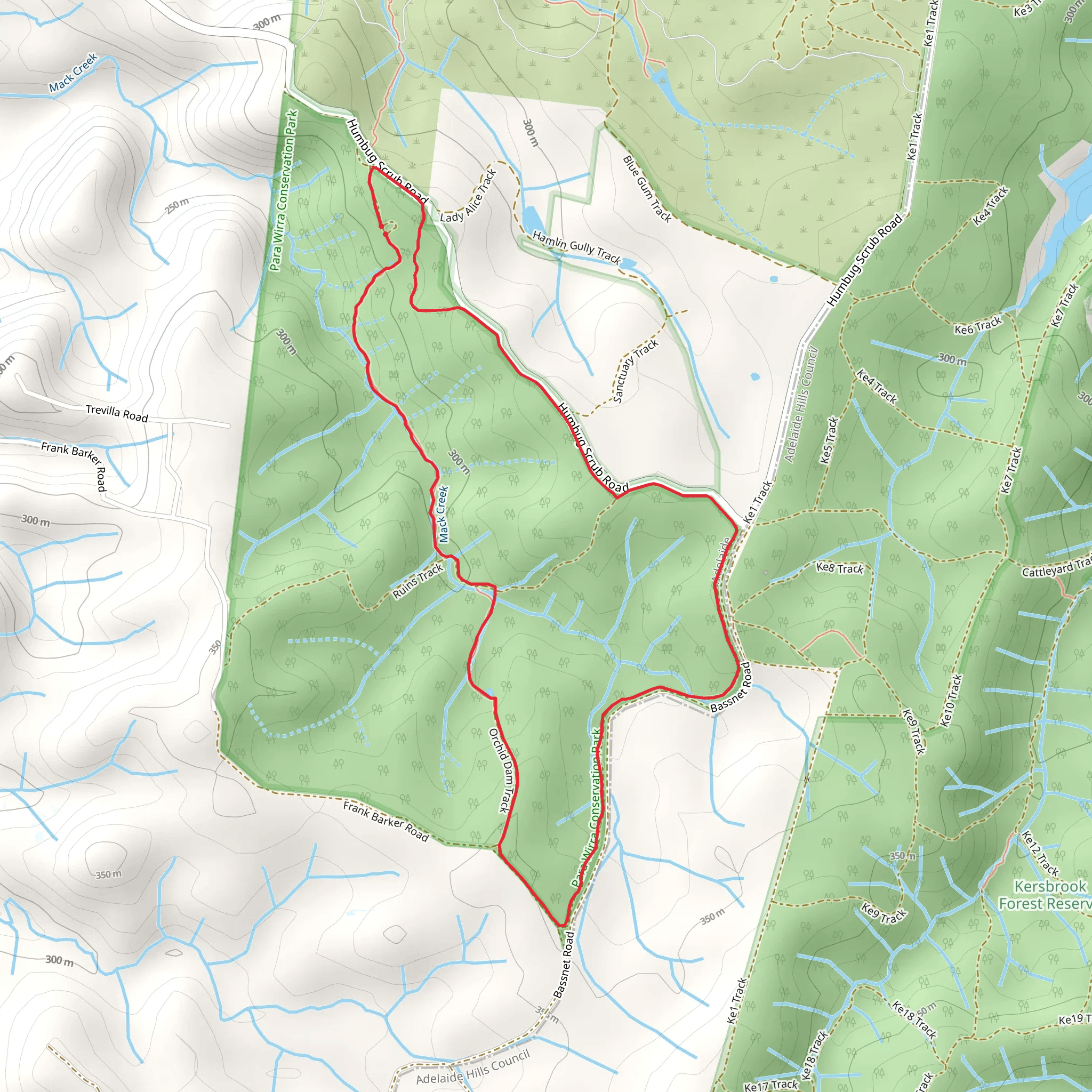 Mack Creek Hike mobile static map
