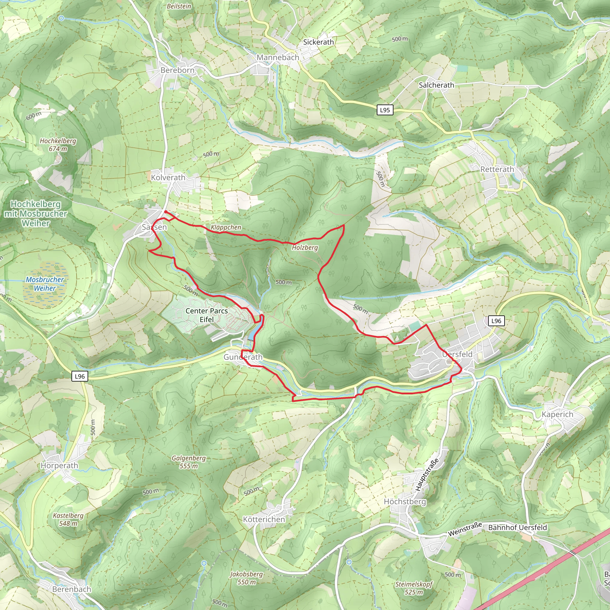 Heilbachsee Loop mobile static map