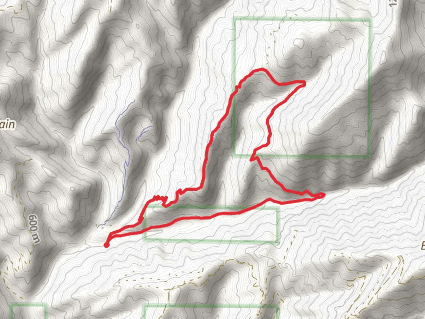 An image depicting the trail Derby Canyon Road and Xanadu Loop and its surrounding area.