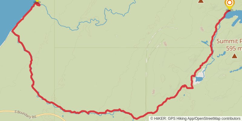 Big and Little Carp Trails stage 2 Map