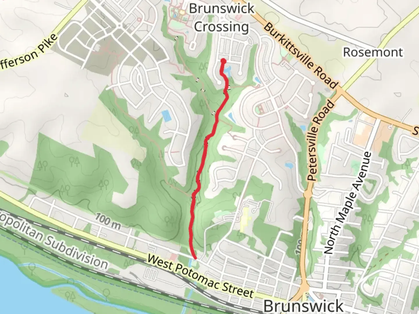 An image depicting the trail Brunswick Valley Trail and its surrounding area.
