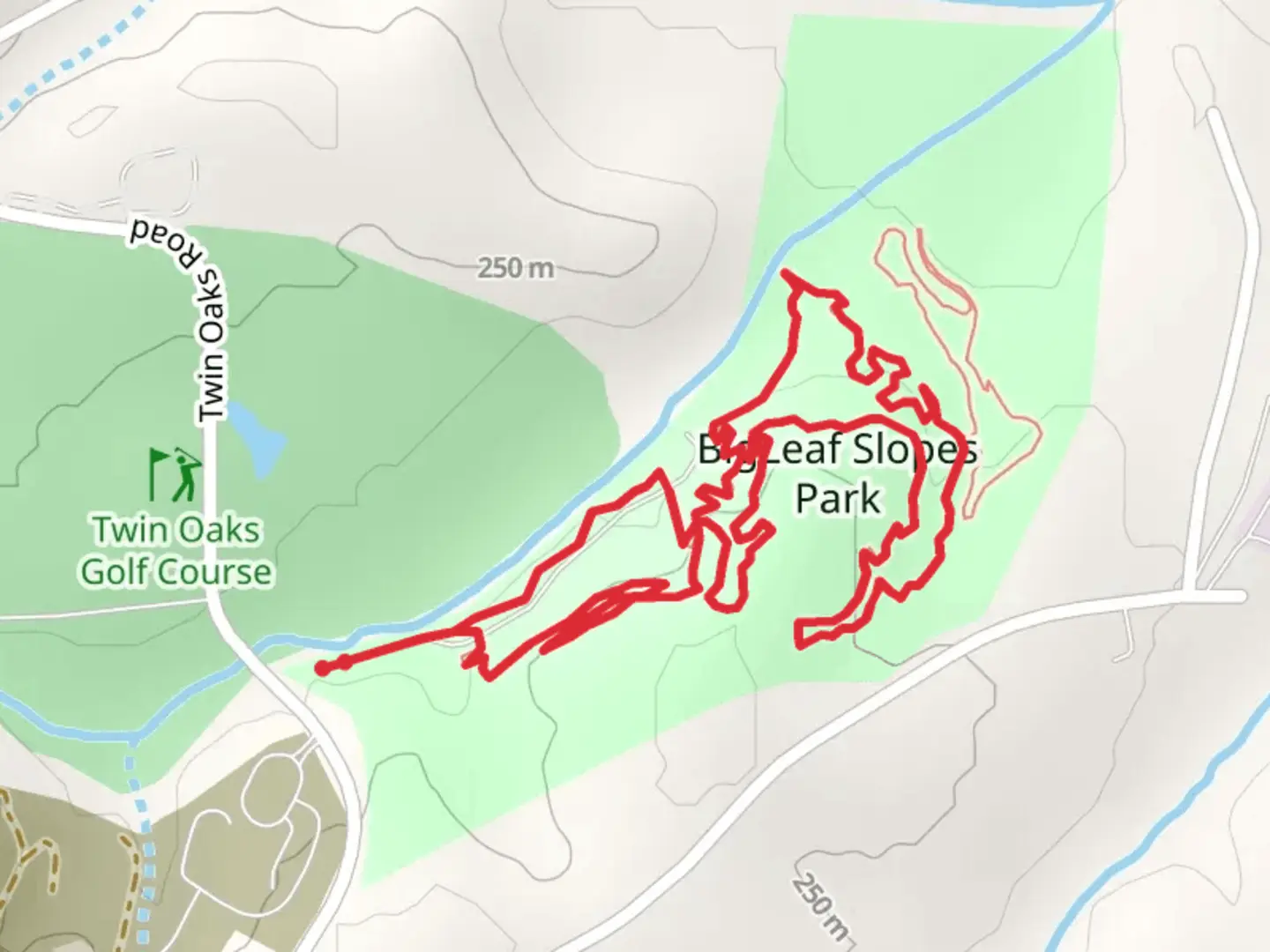 An image depicting the trail Blue Loop Trail and its surrounding area.