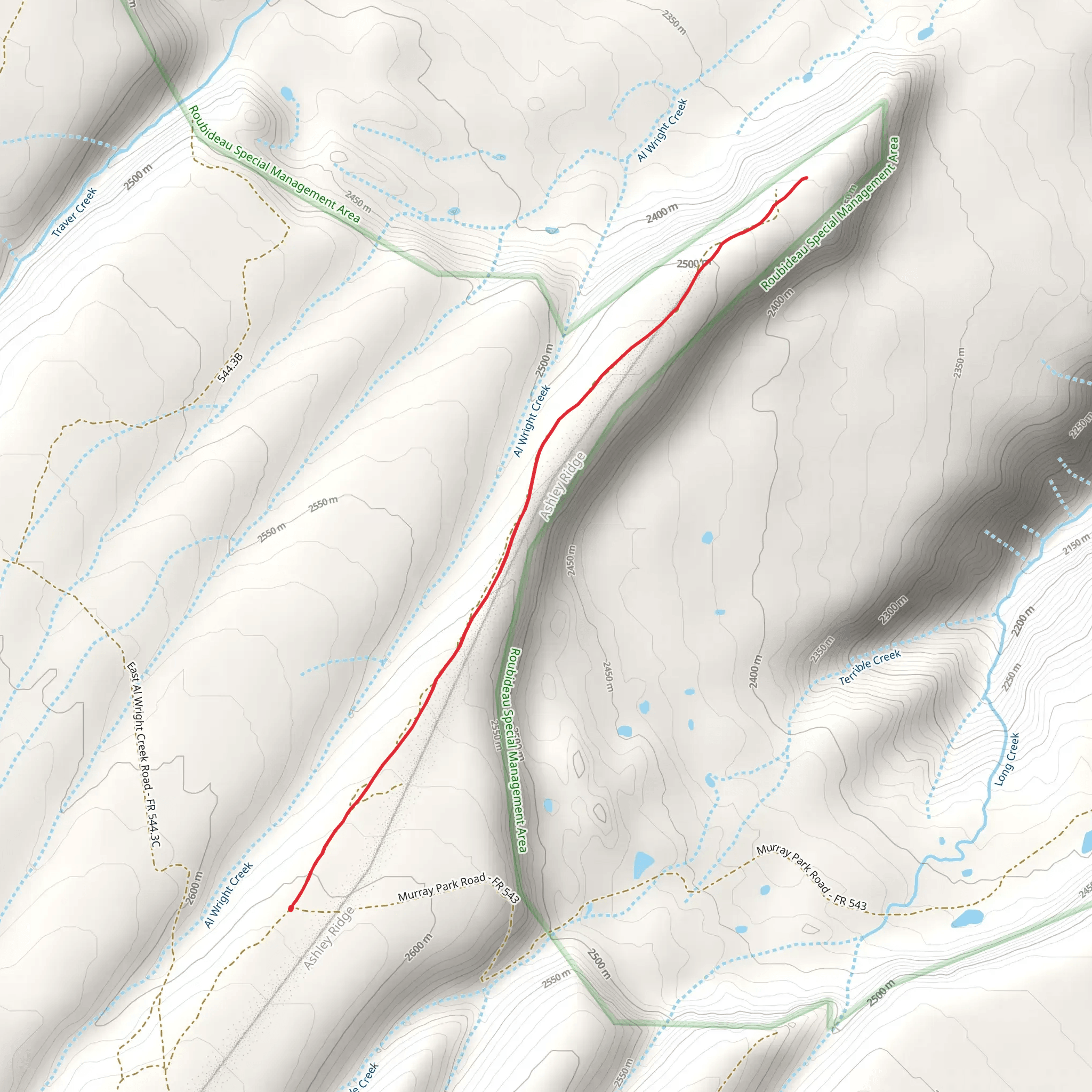 Ashley Trail mobile static map