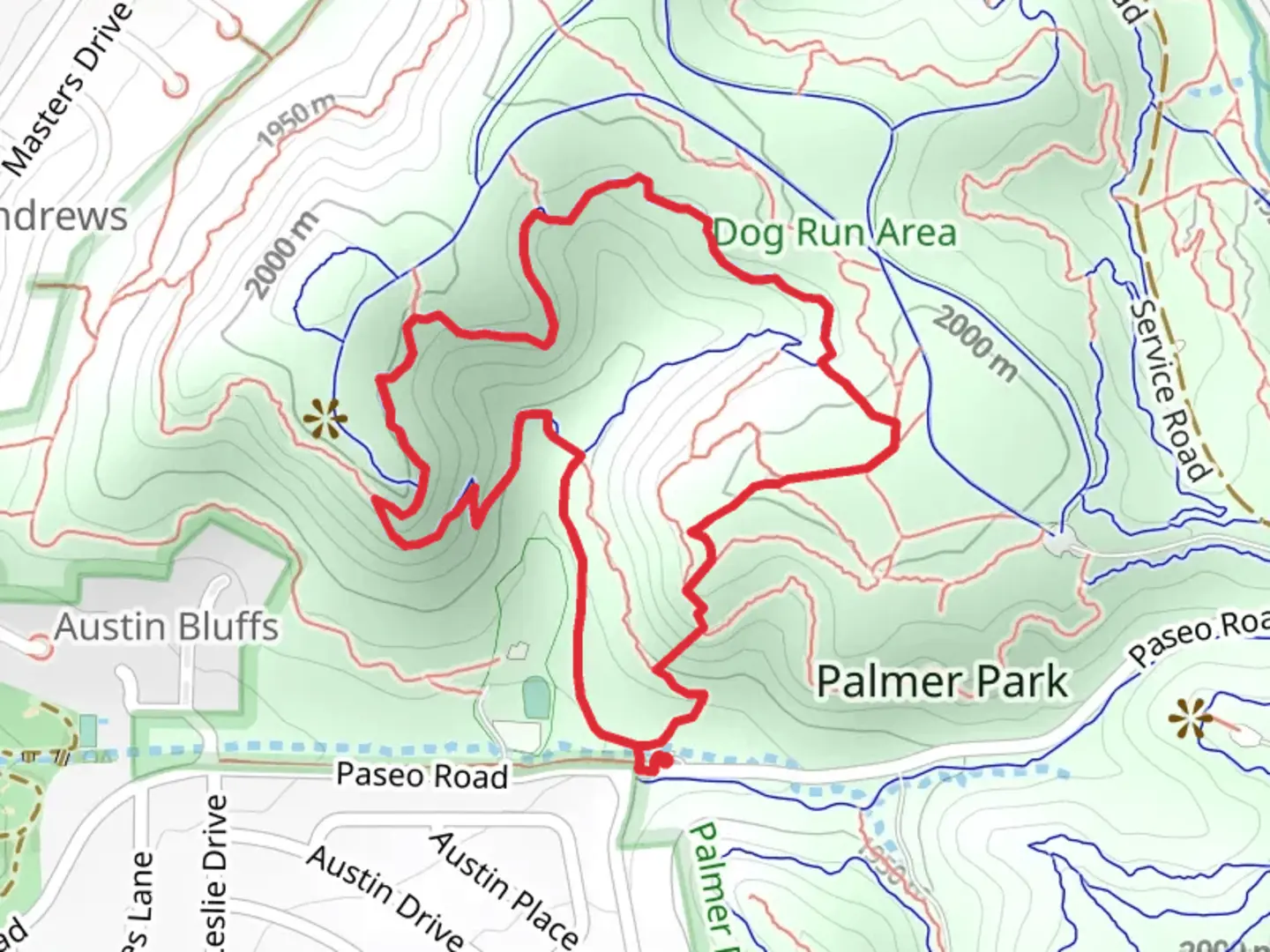An image depicting the trail Edna Mae Bennet Nature Loop Trail and its surrounding area.