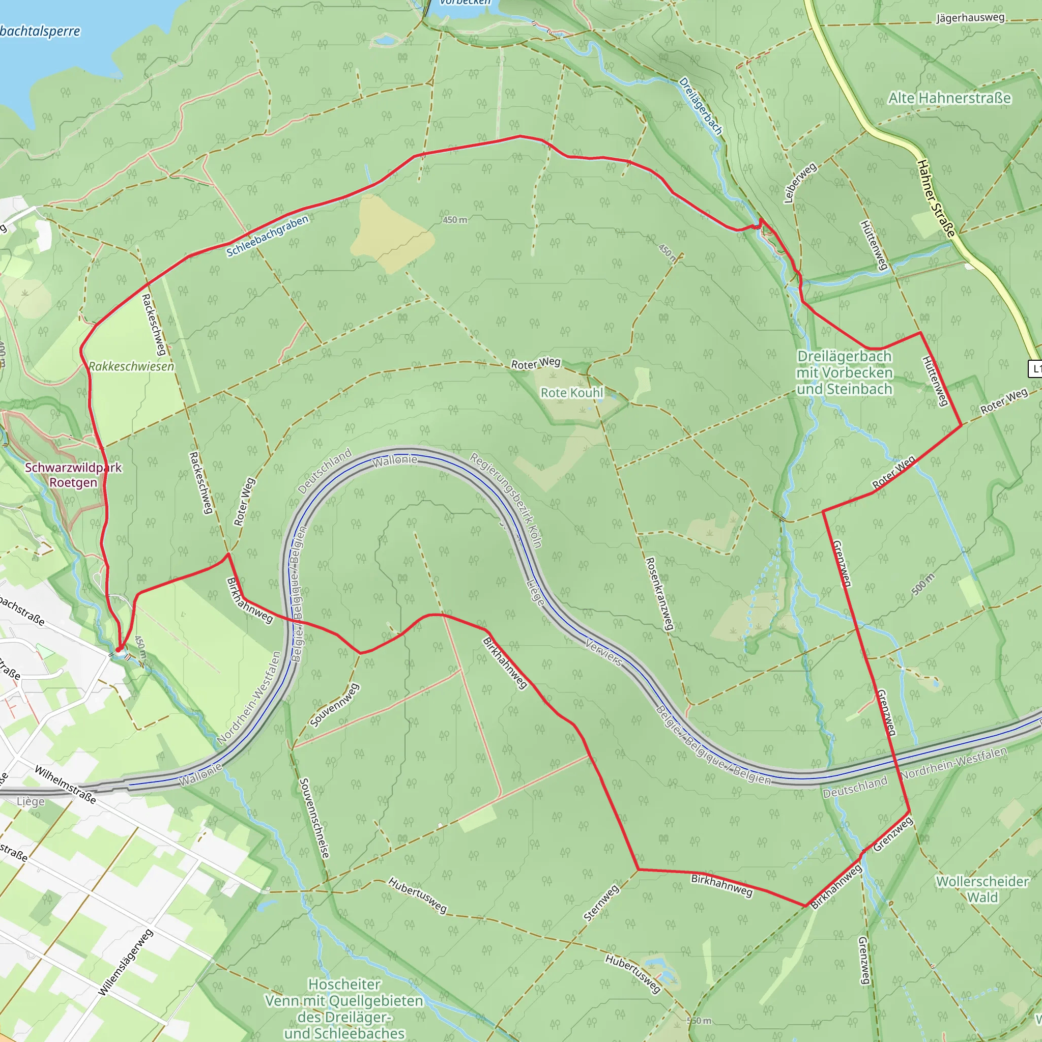 Roetgen Rundweg A3 mobile static map
