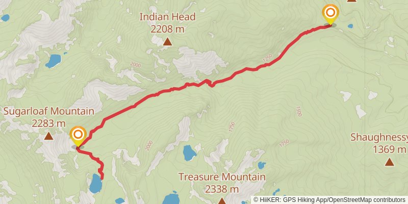 Flower Creek Trail stage 2 Map