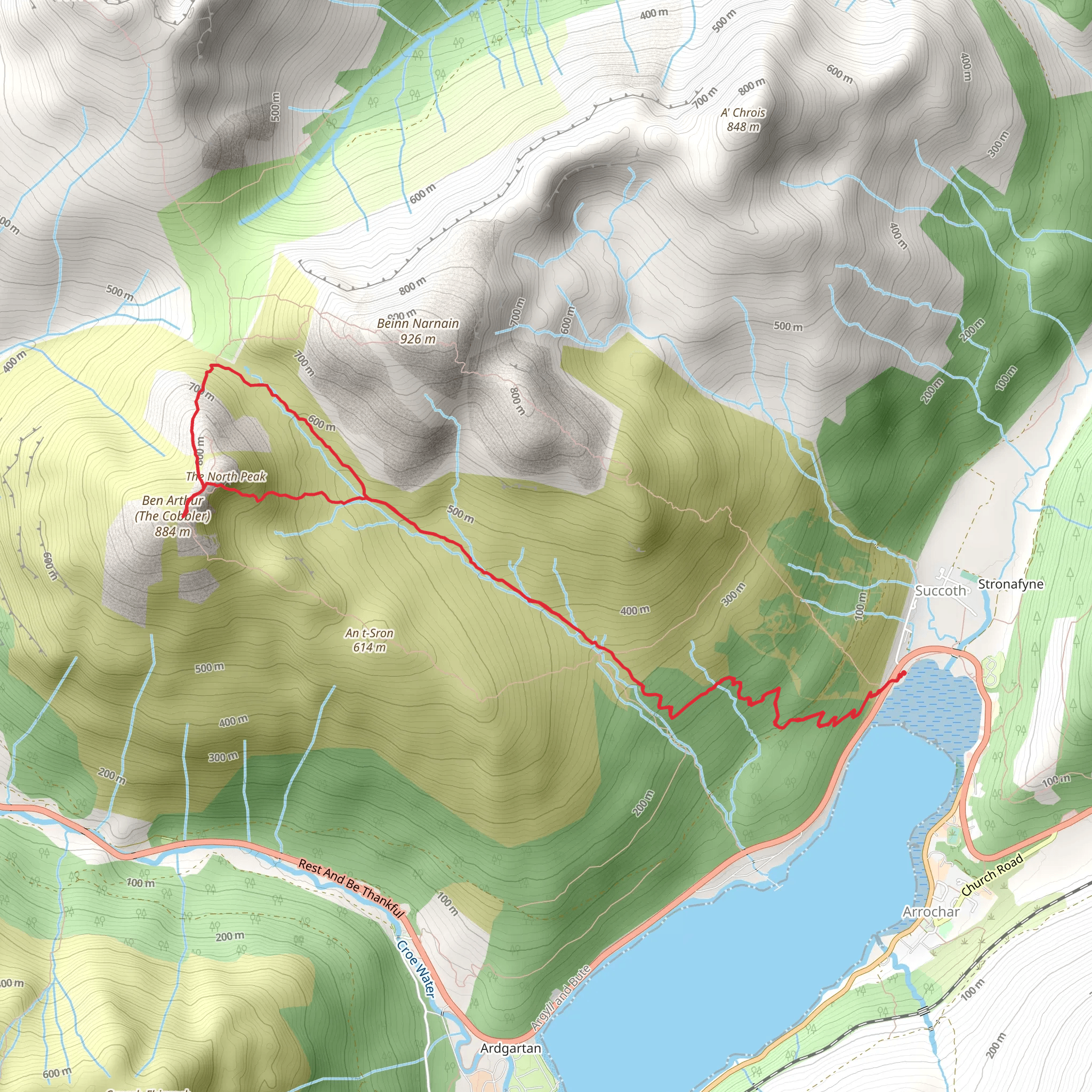 The Cobbler Mountain Loop mobile static map