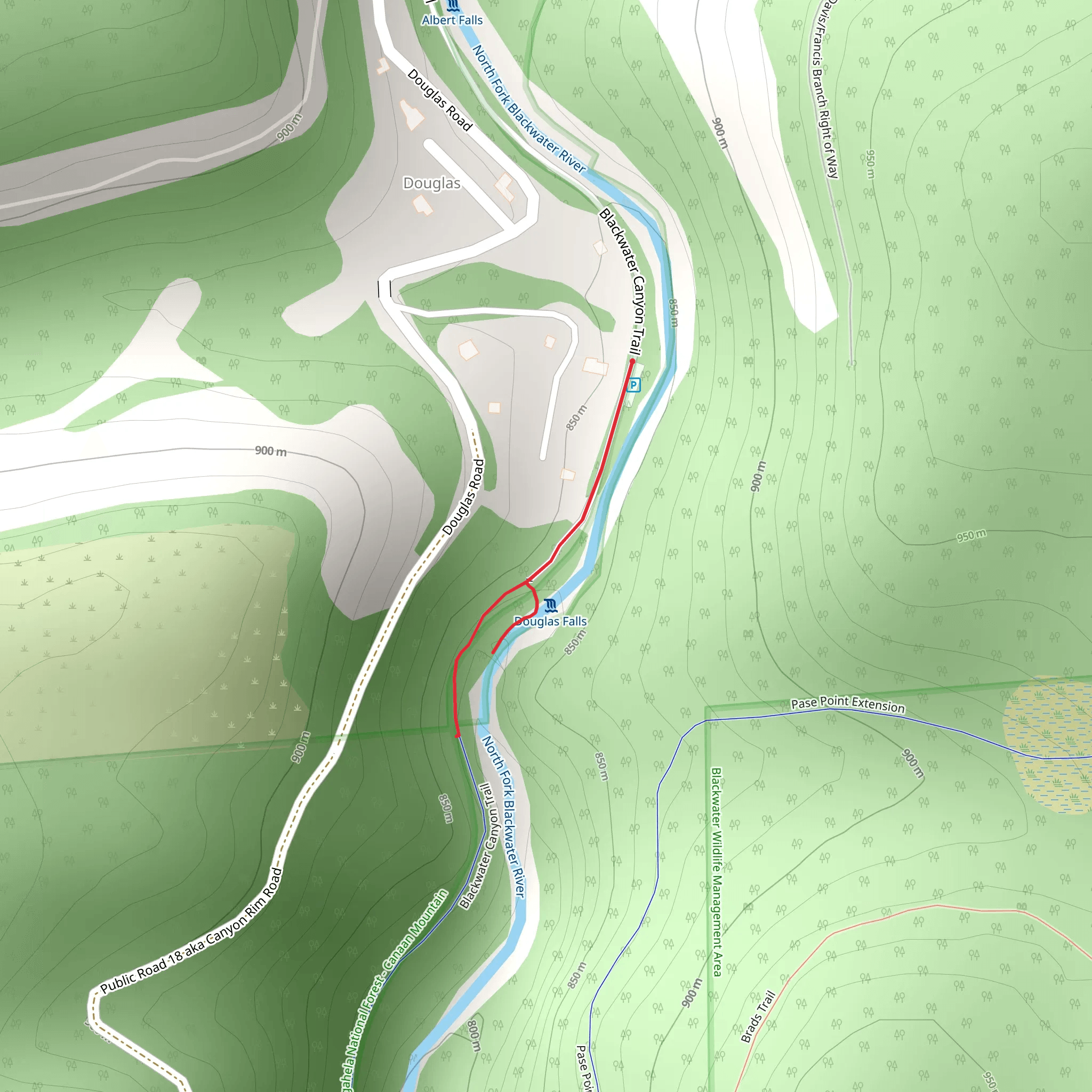 North Fork Blackwater River mobile static map