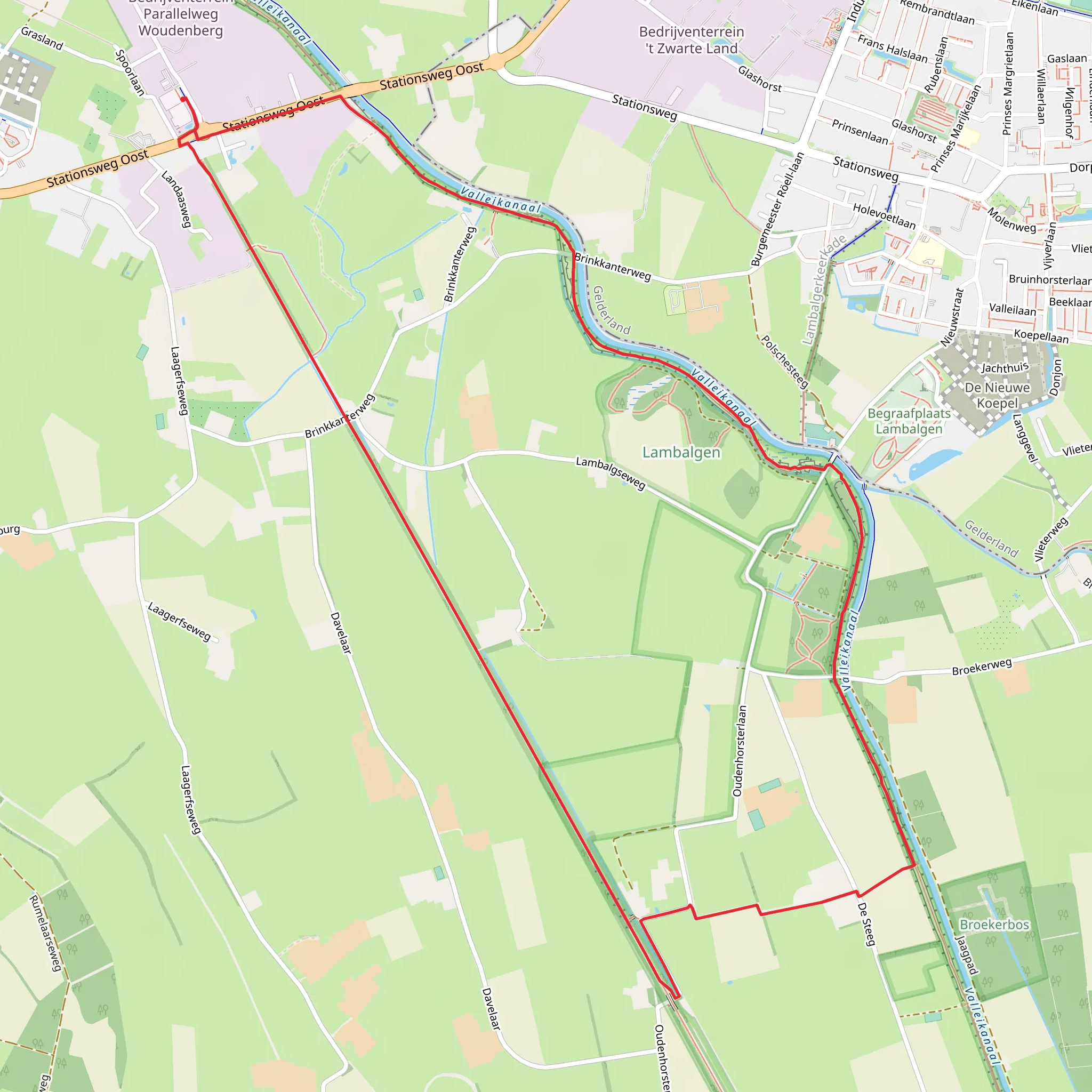 Oudenhorsterpad Loop mobile static map