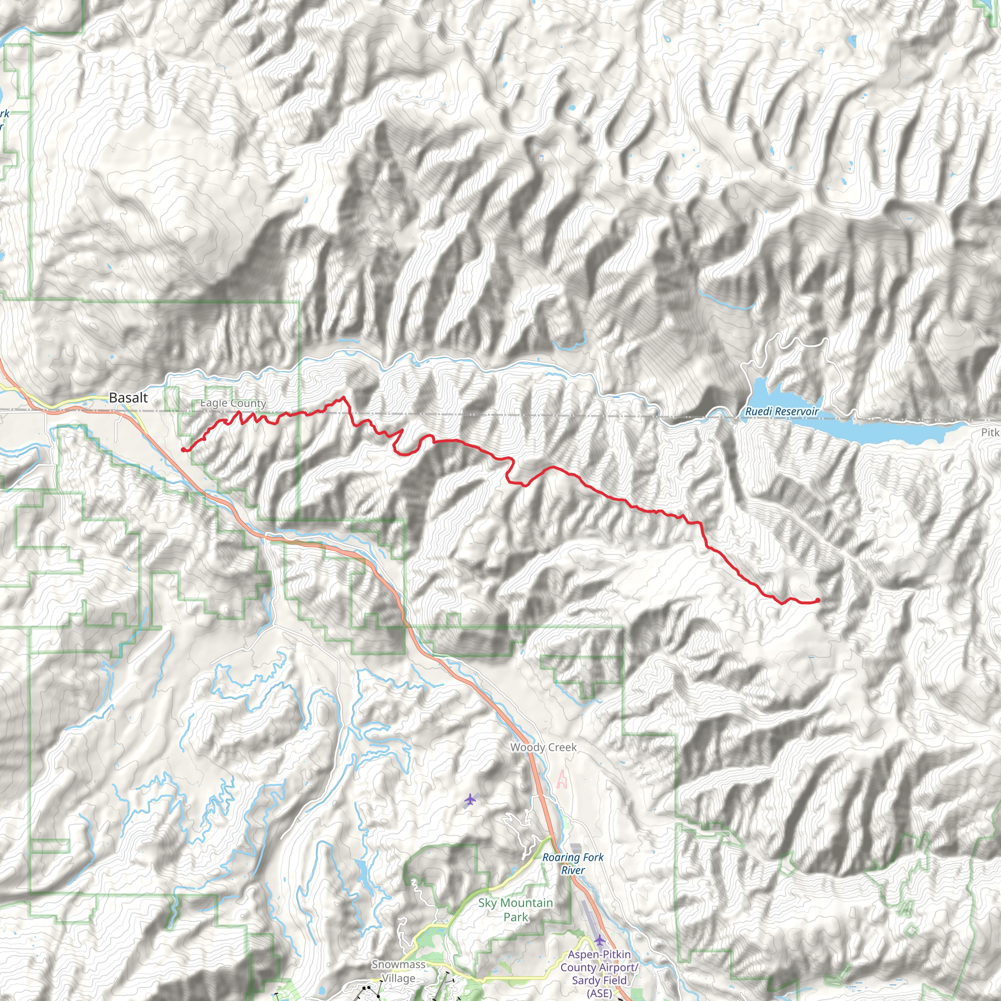 Arbaney - Kittle Trail mobile static map