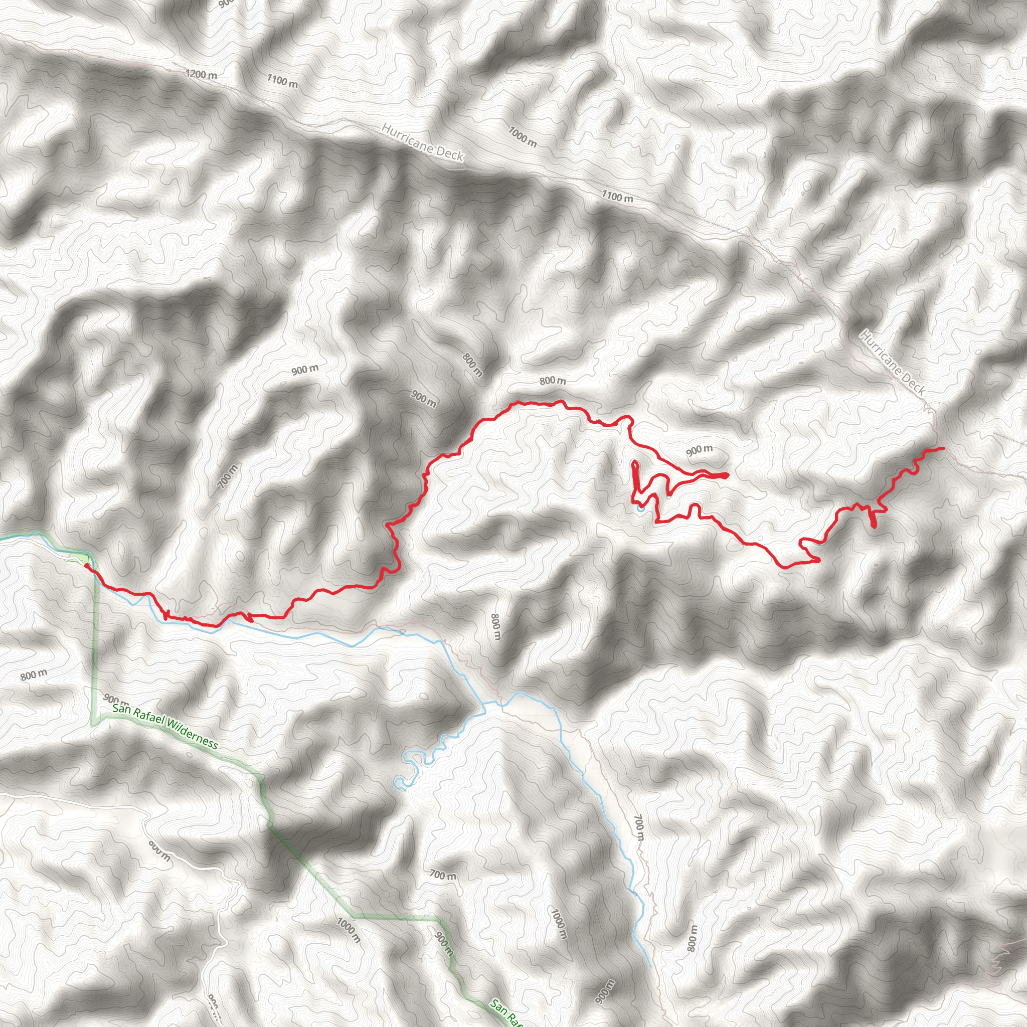 Manzana and Lost Valley Trail mobile static map