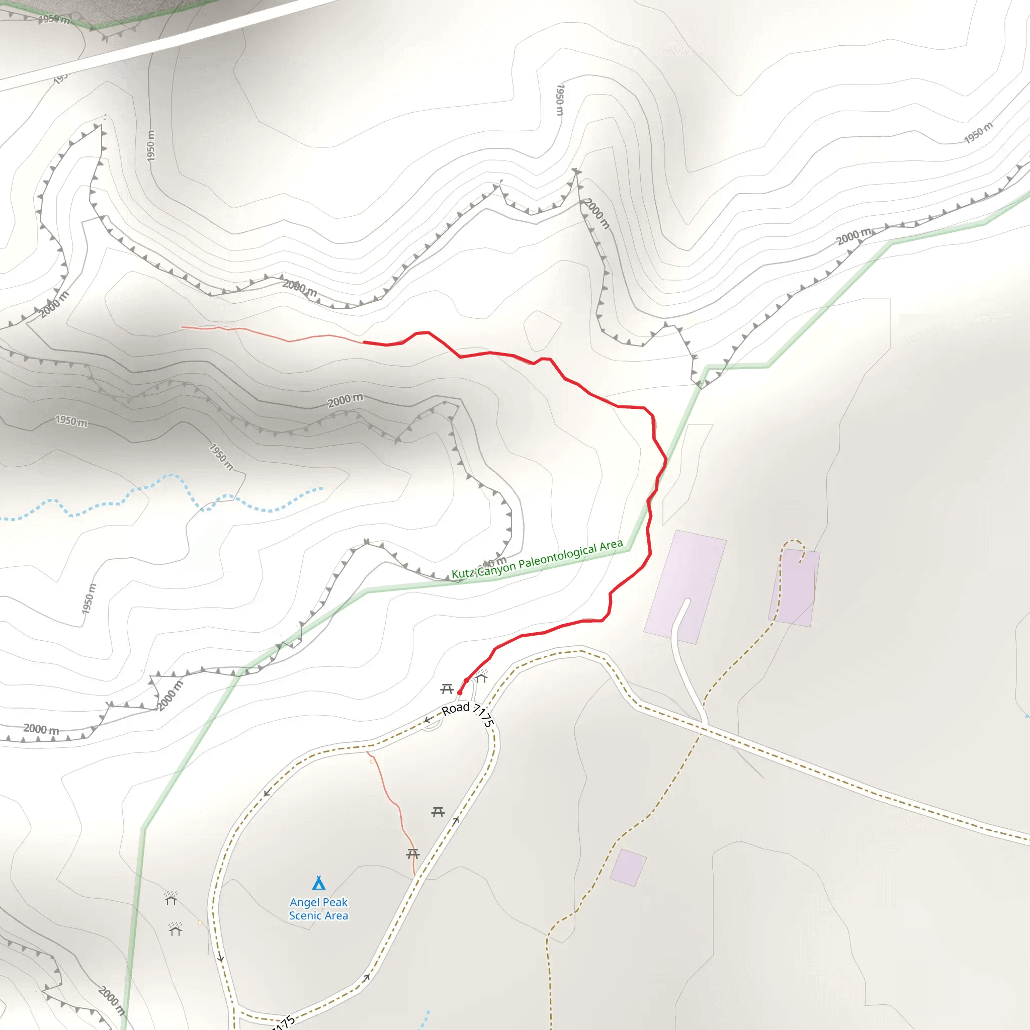Road 7175 Walk mobile static map
