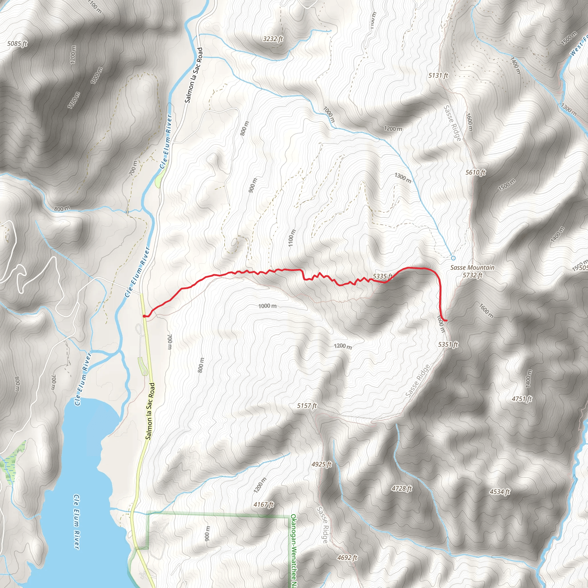 Howson Creek Trail mobile static map