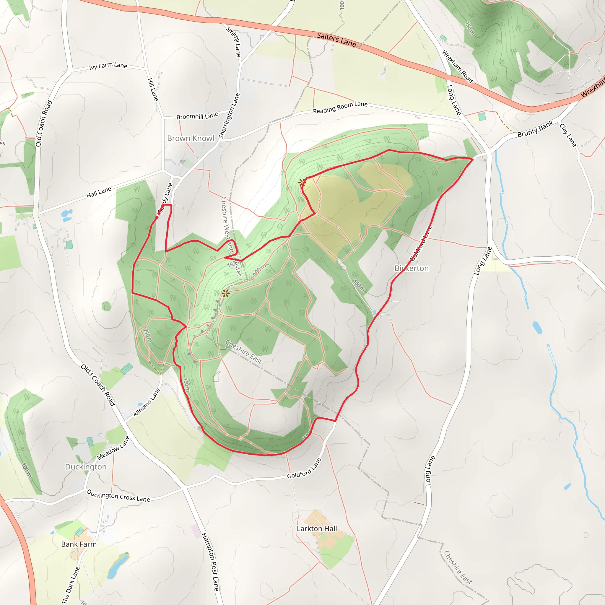 Bickerton Loop mobile static map