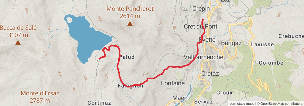 Sentiero Italia - Alps Section stage 131 Map