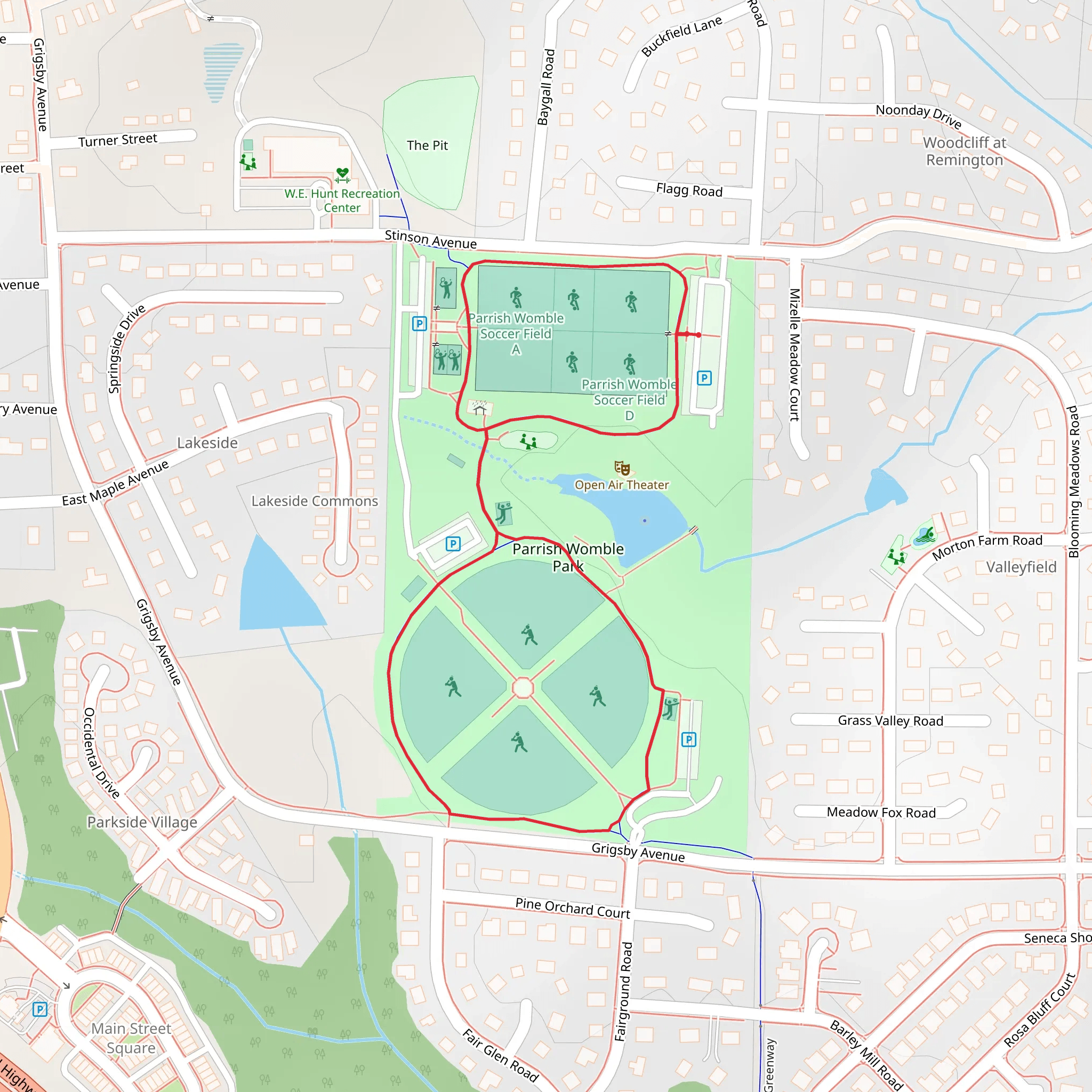 Parrish Womble Park Loop mobile static map