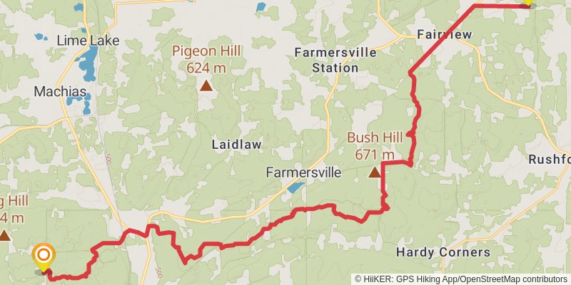 North Country Trail - New York stage 9 Map