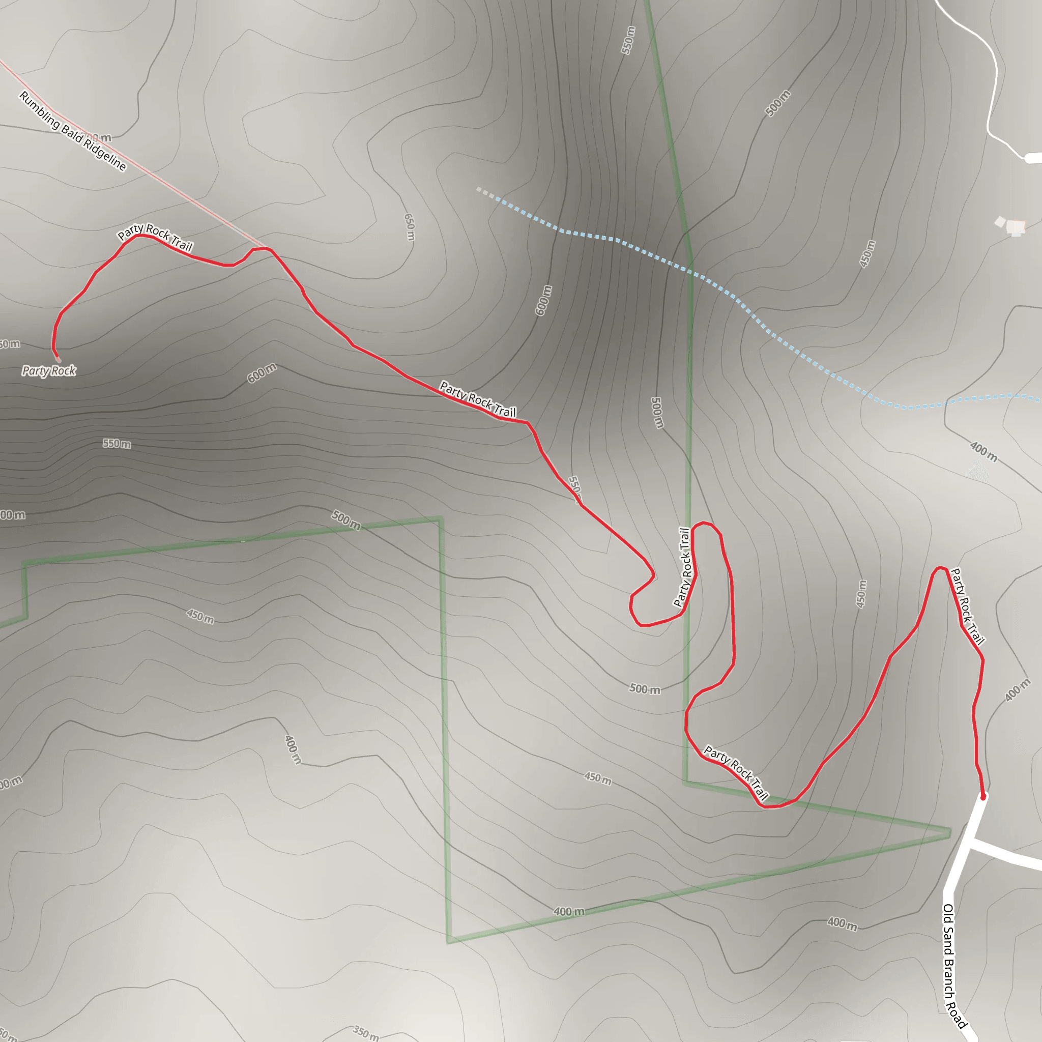 Party Rock Trail mobile static map