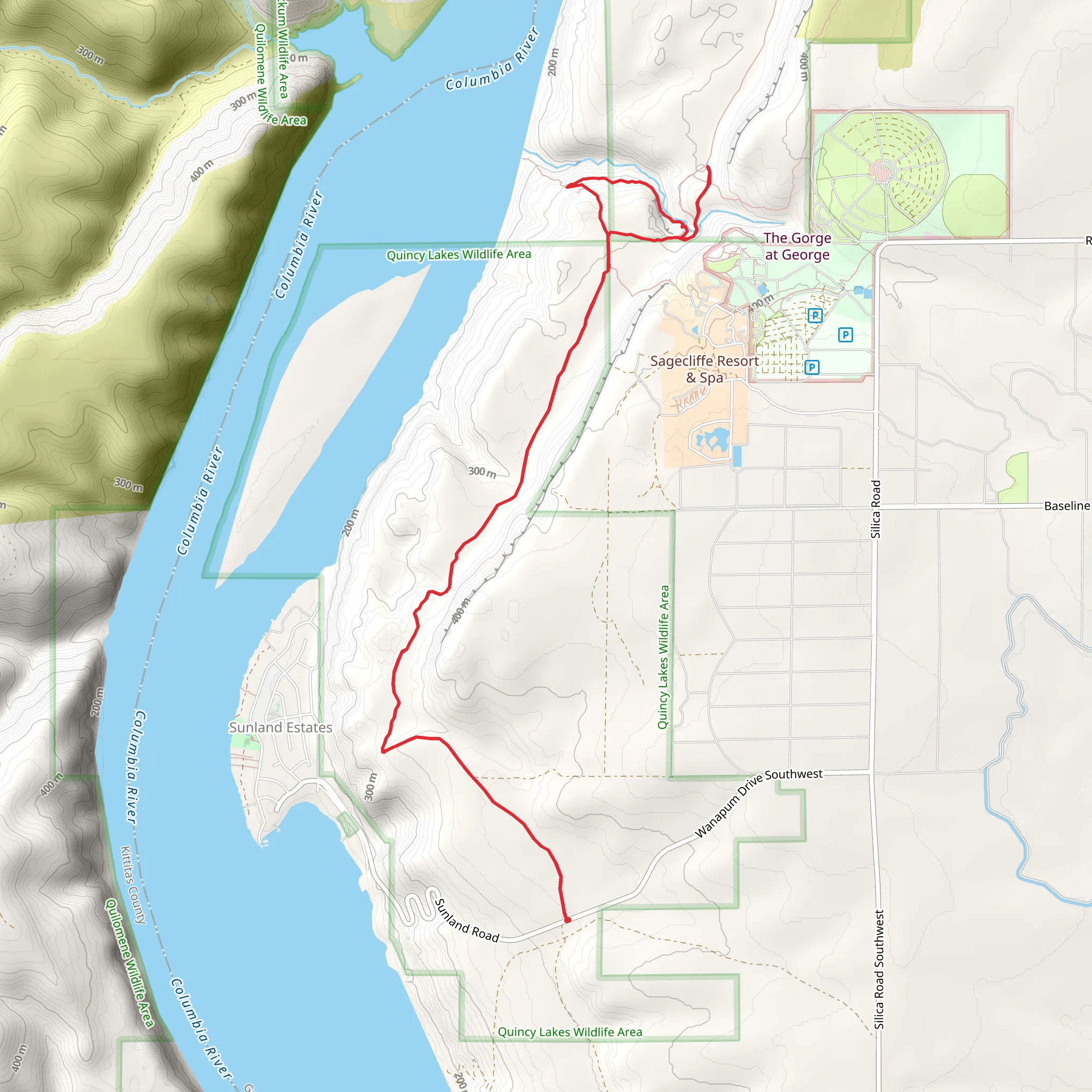 The Gorge Amphitheatre mobile static map