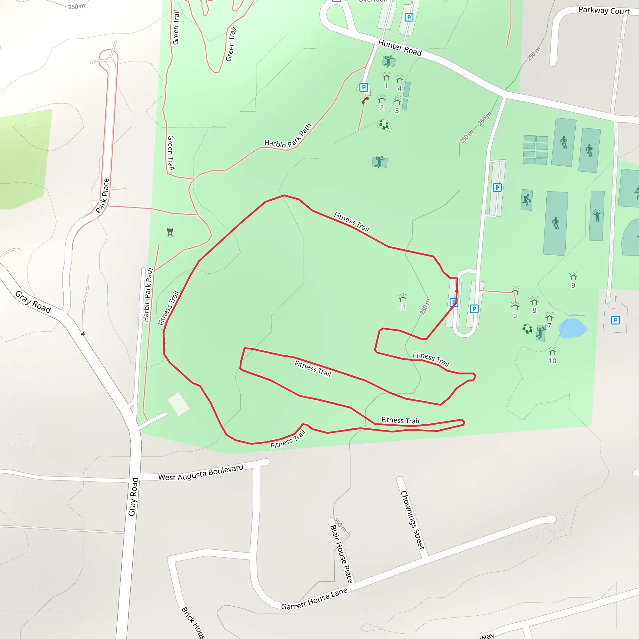 Fitness Loop Trail mobile static map