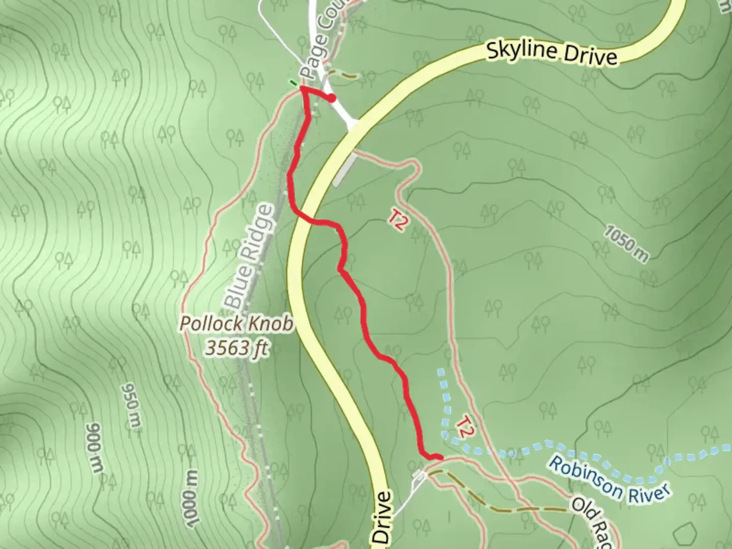 An image depicting the trail Skyland Stables Trail and its surrounding area.