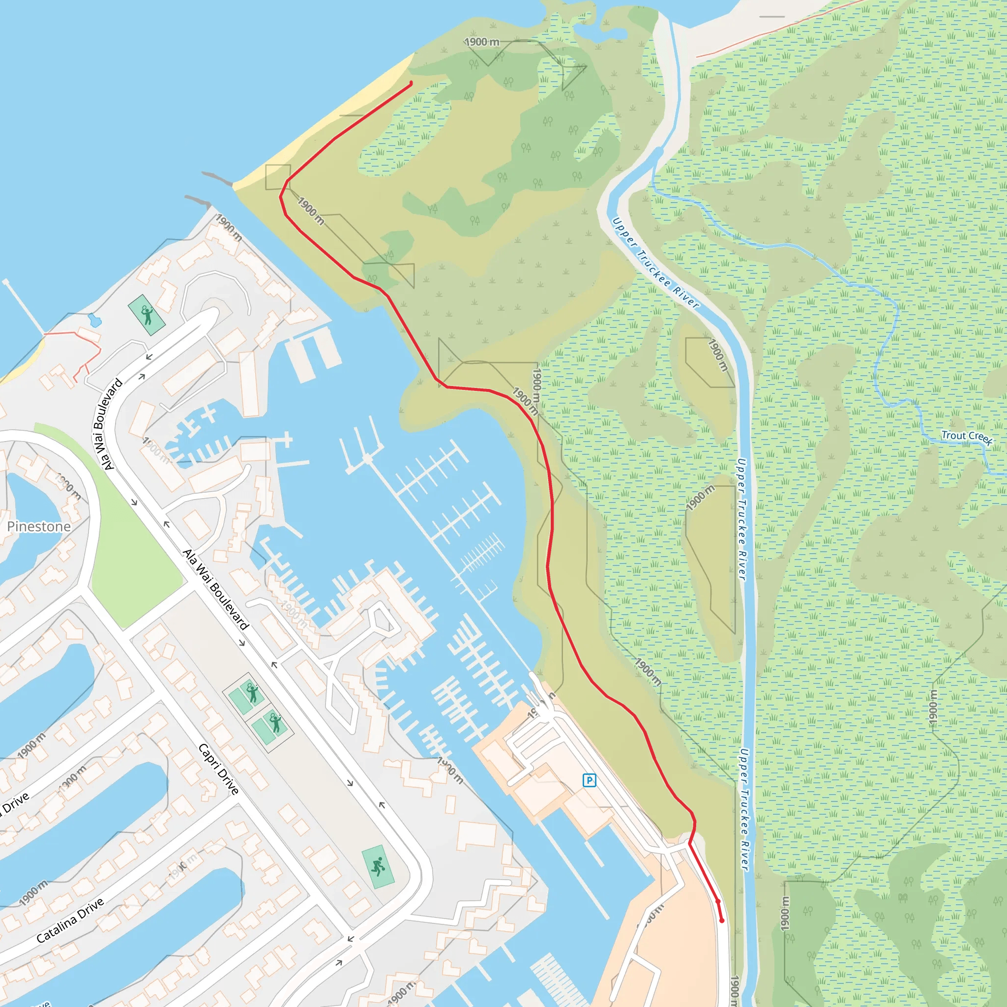 Keys Beach mobile static map
