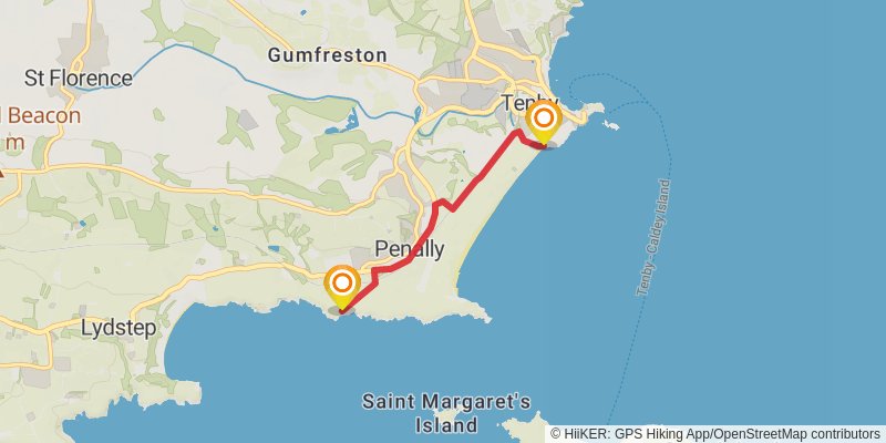 Pembrokeshire Coast Path alt 2 Map