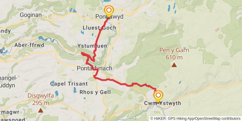 Hope House Way stage 14 Map
