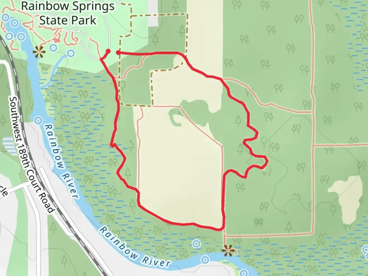 An image depicting the trail Yellow Loop Trail and its surrounding area.