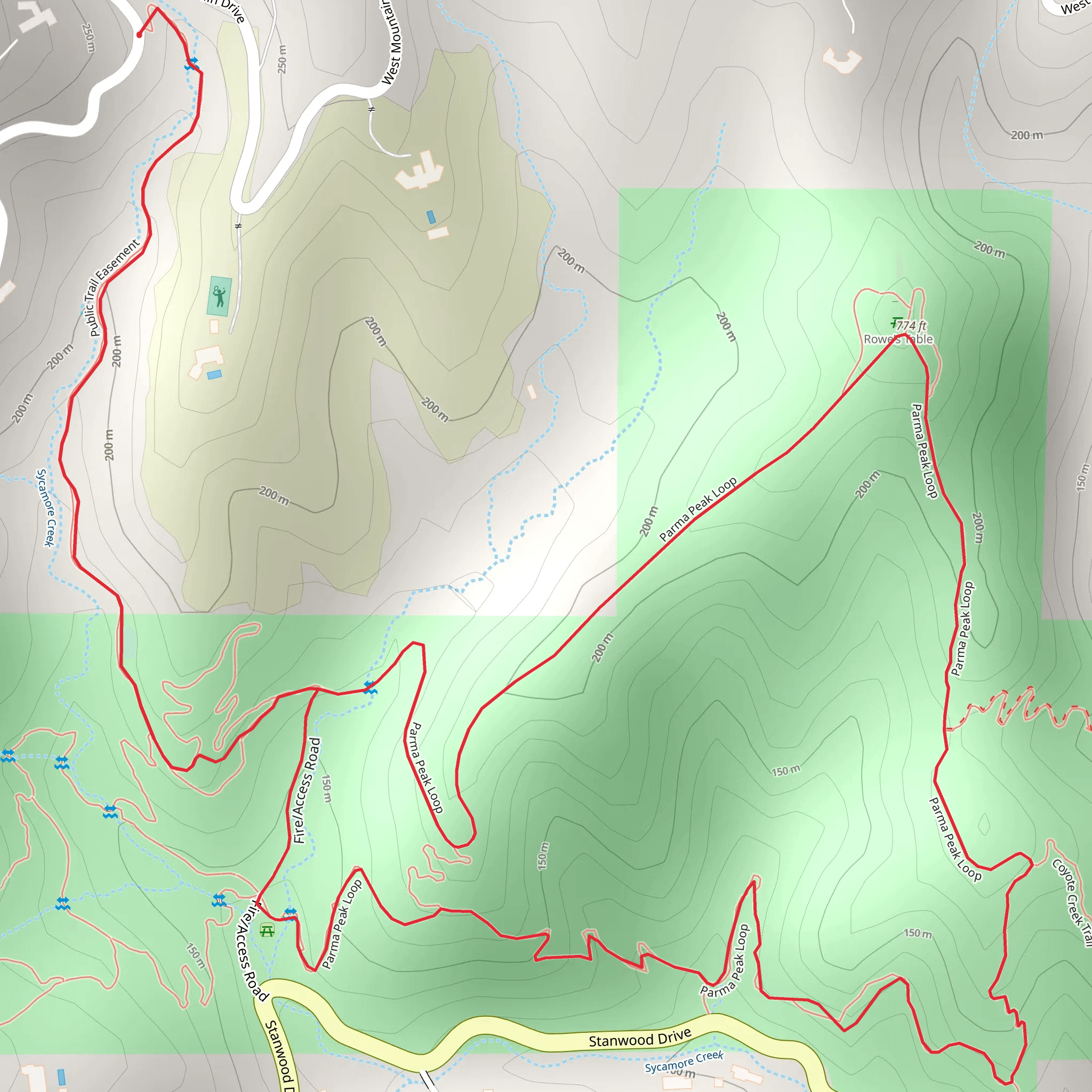Parma Park Loop mobile static map
