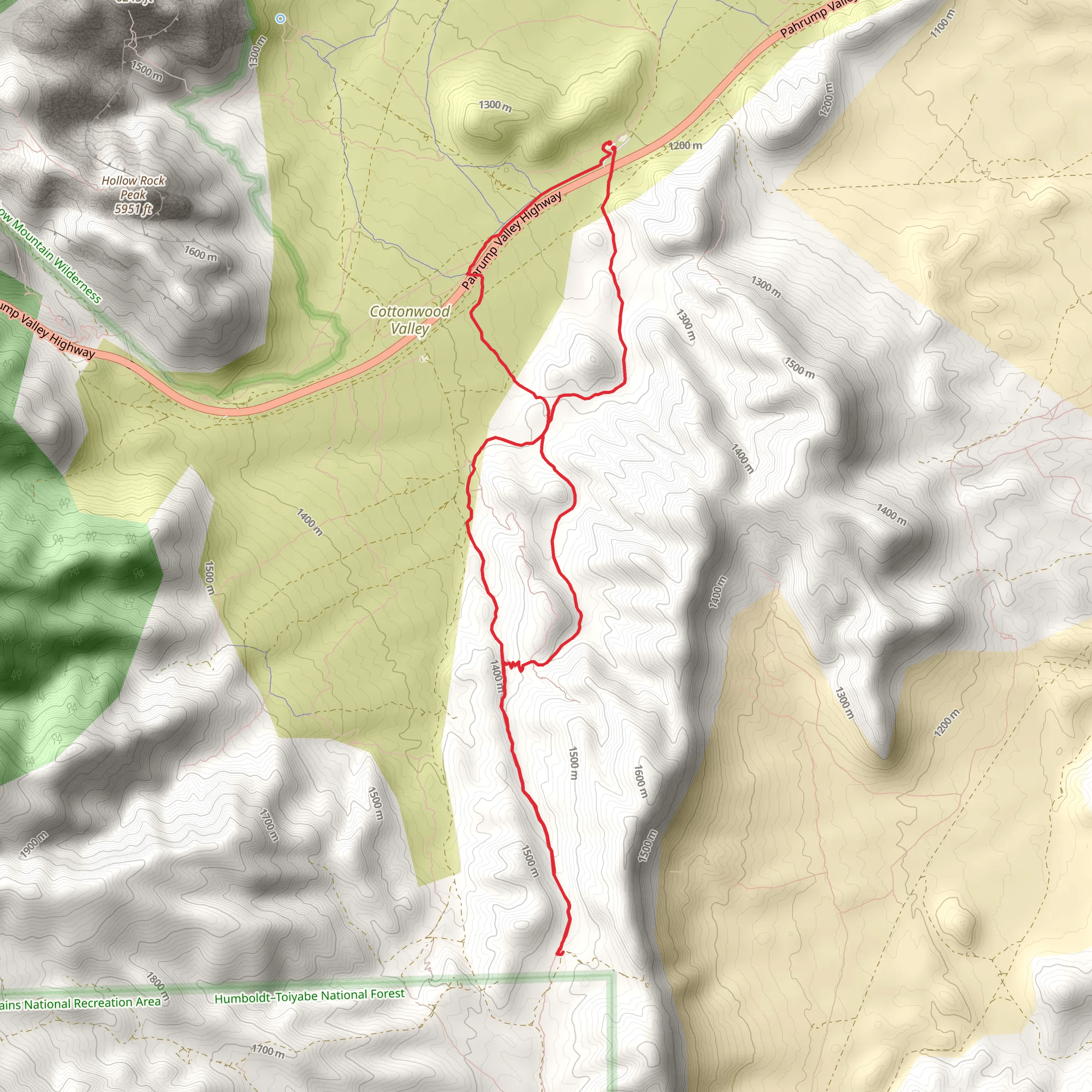 Badger Pass Trail and 3 Mile Smile Loop mobile static map