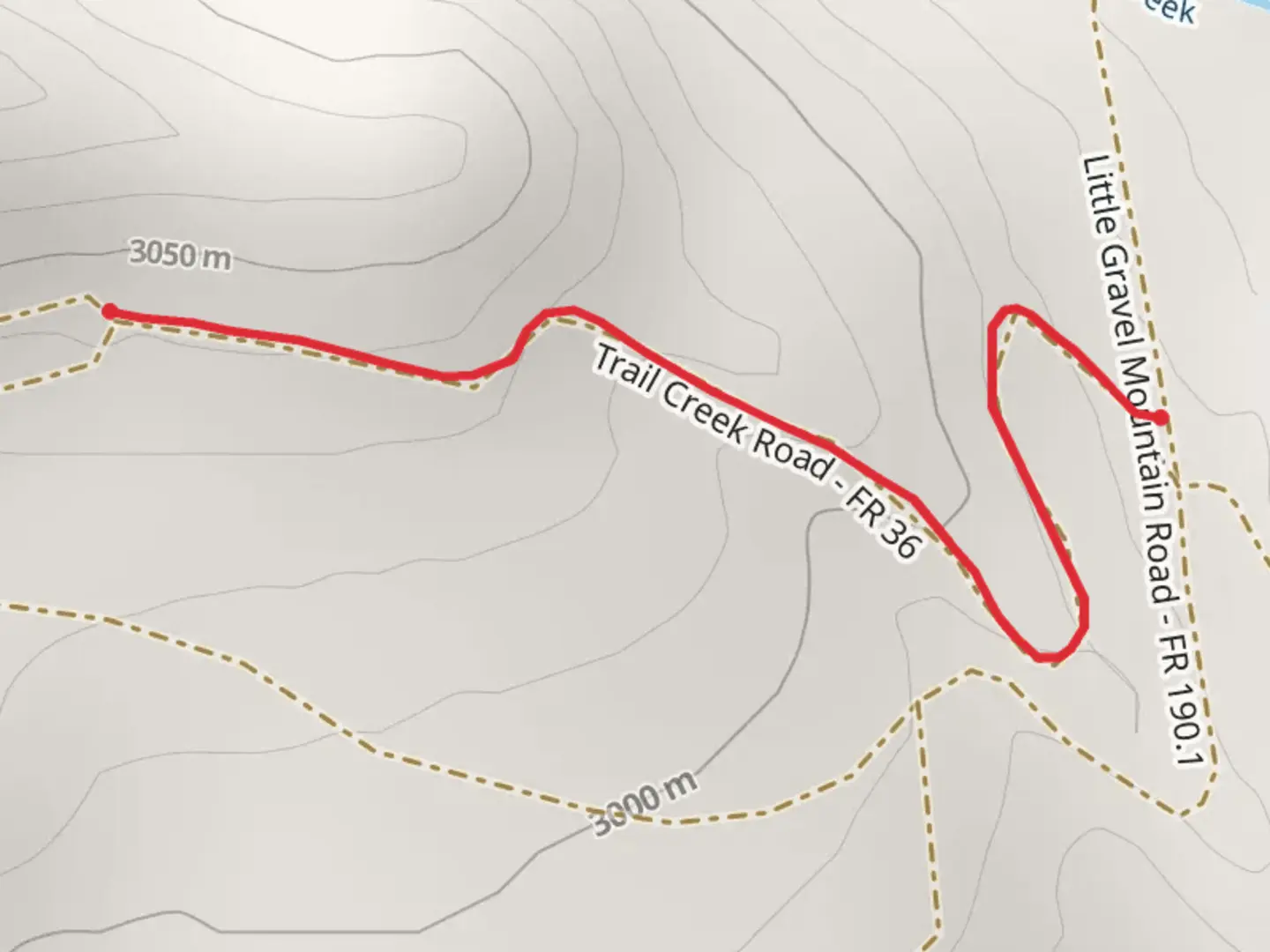 An image depicting the trail Little Gravel Bypass Trail and its surrounding area.